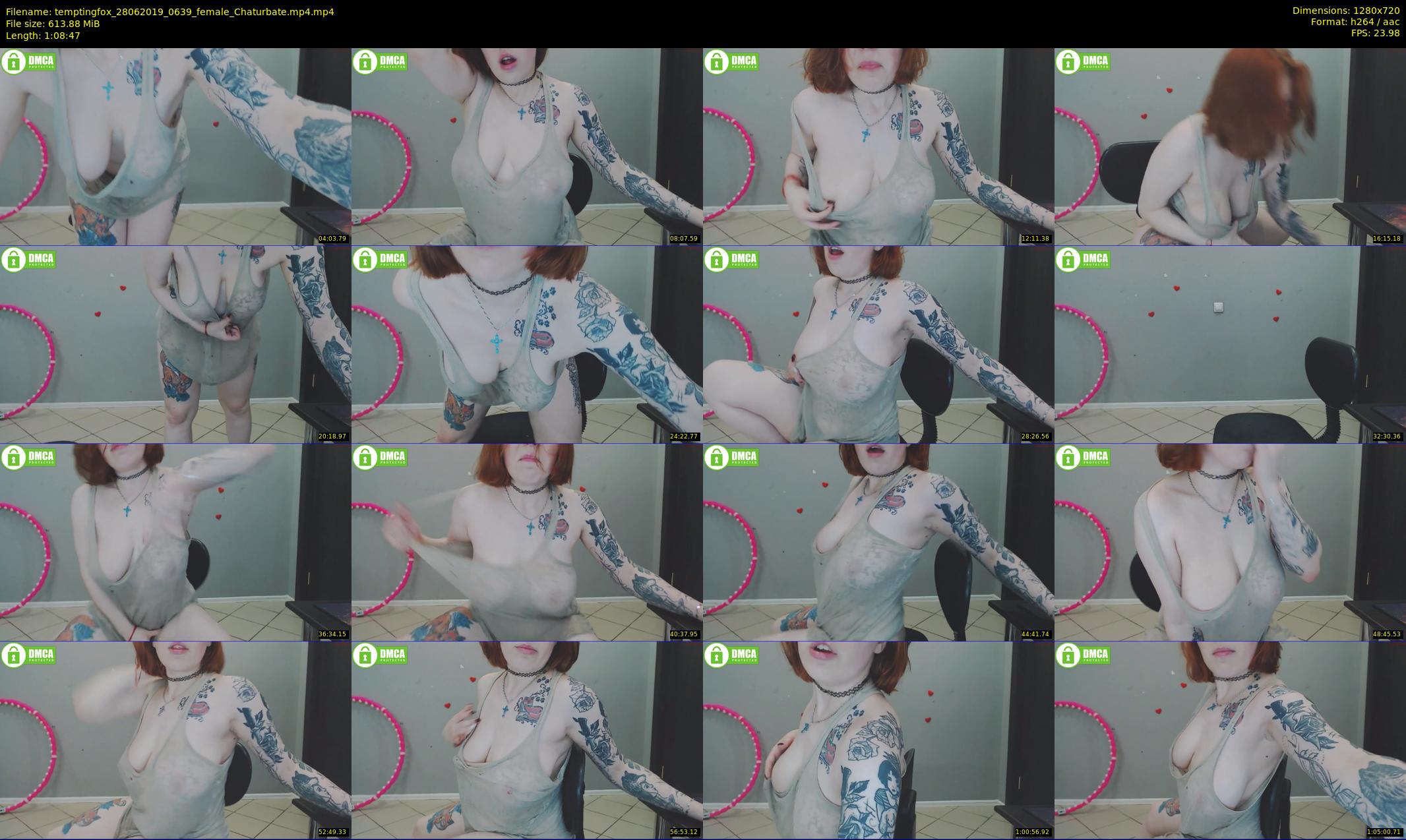 temptingfox — 69 minute Chaturbate female cam show recording, 720p, Jun 28, 2019
