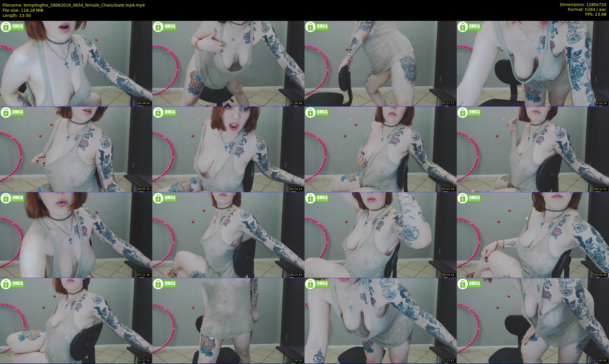temptingfox — 14 minute Chaturbate female cam show recording, 720p, Jun 28, 2019