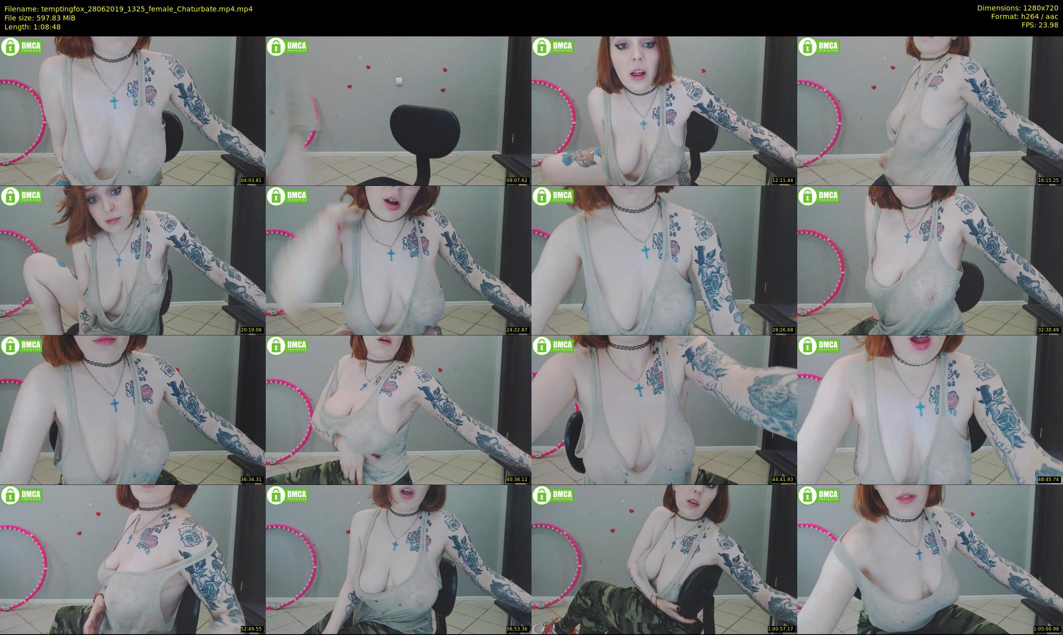 temptingfox — 69 minute Chaturbate female cam show recording, 720p, Jun 28, 2019