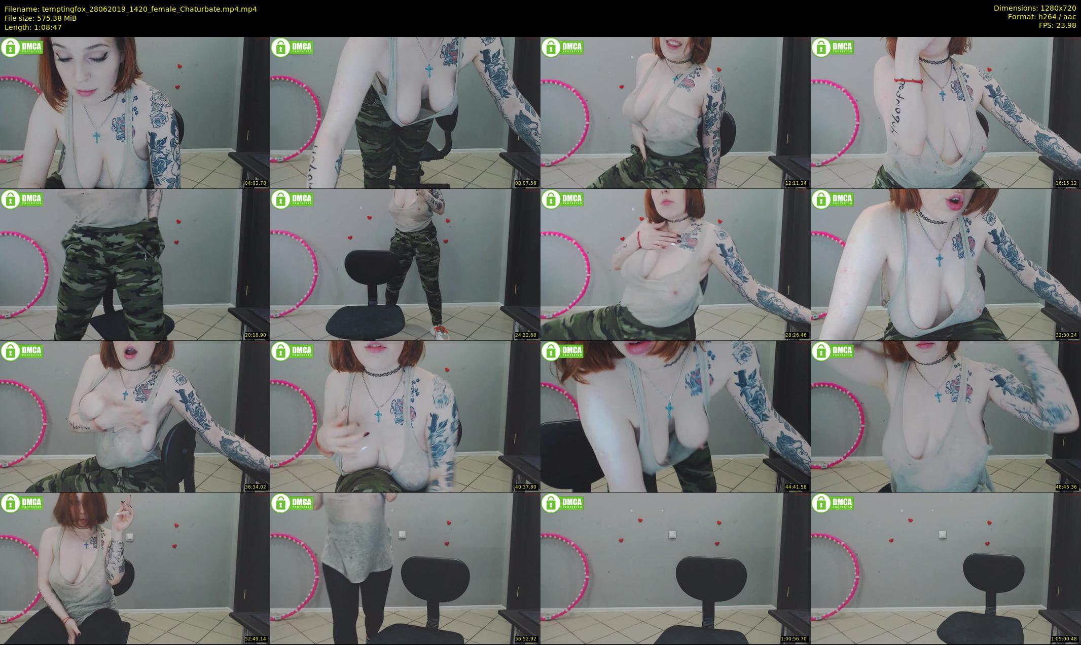 temptingfox — 69 minute Chaturbate female cam show recording, 720p, Jun 28, 2019