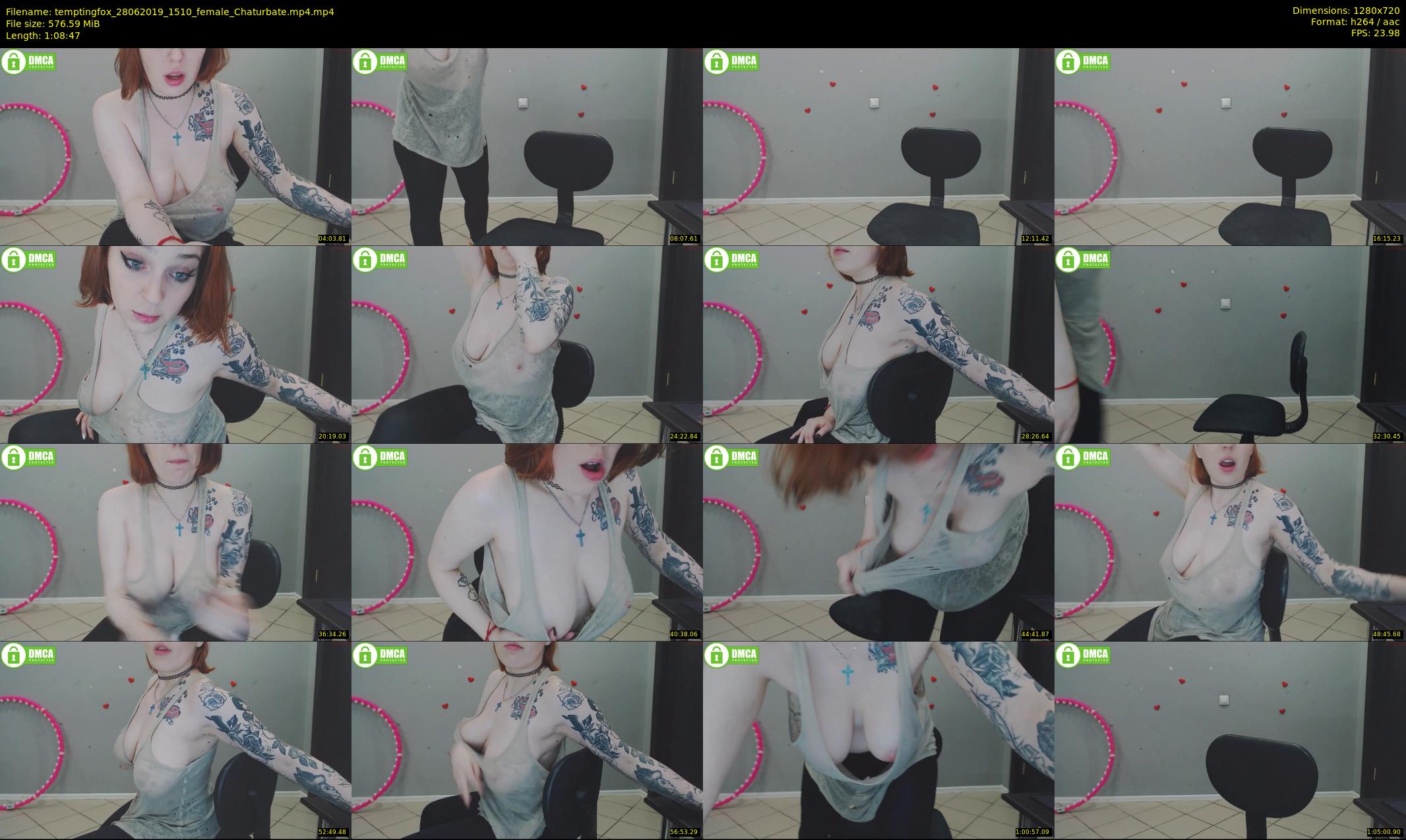 temptingfox — 69 minute Chaturbate female cam show recording, 720p, Jun 28, 2019