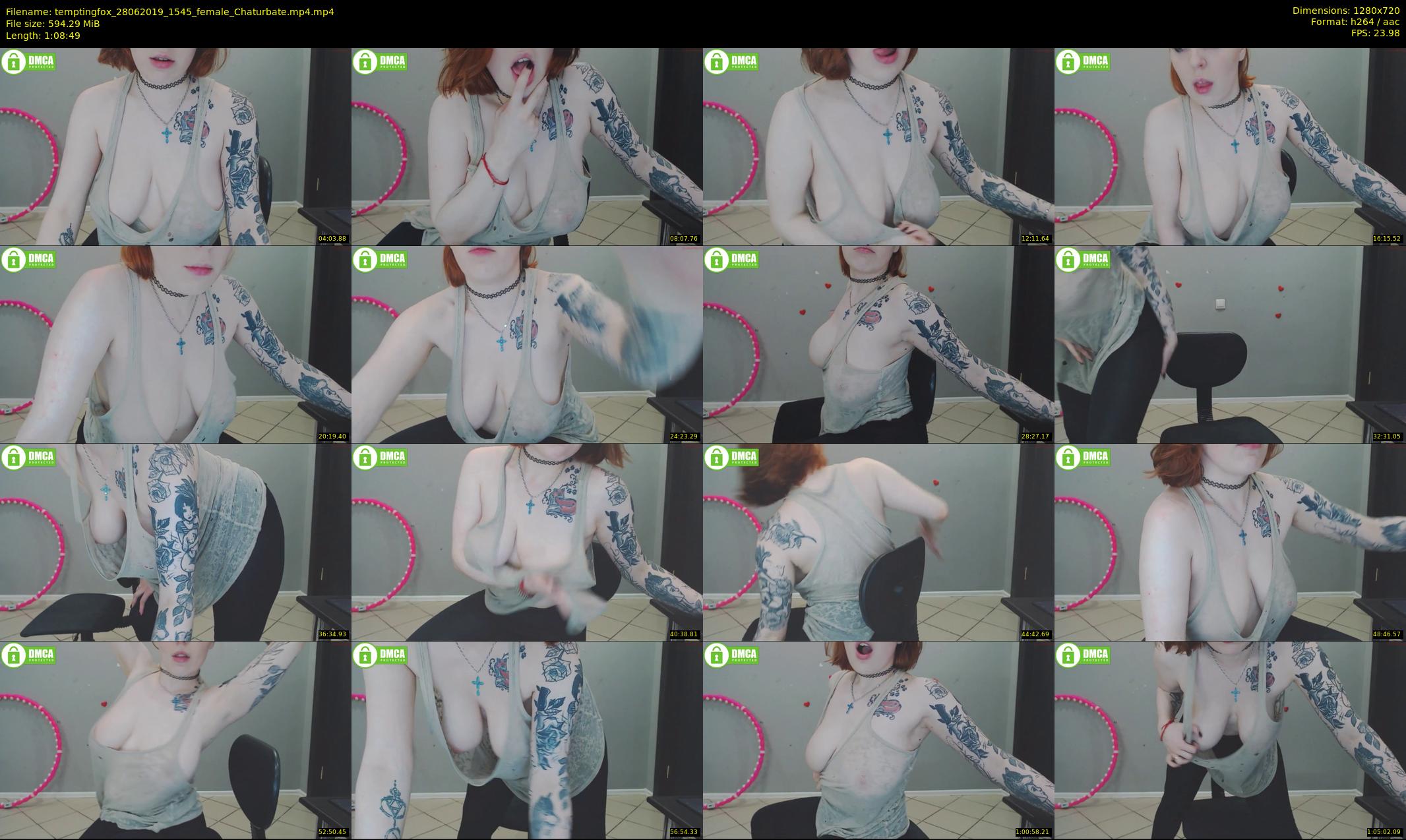temptingfox — 69 minute Chaturbate female cam show recording, 720p, Jun 28, 2019