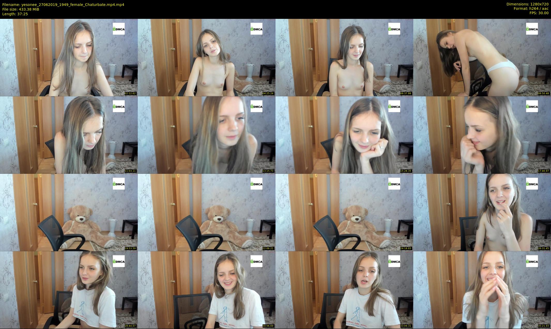 yesonee — 38 minute Chaturbate female cam show recording, 720p, Jun 27, 2019