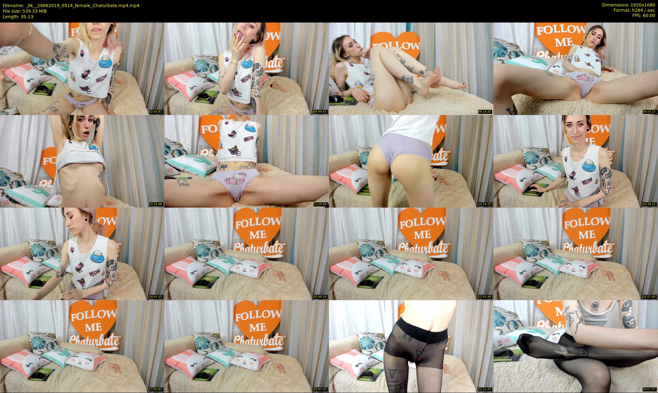 _0k_ — 36 minute Chaturbate female cam show recording, 1080p, Jun 29, 2019