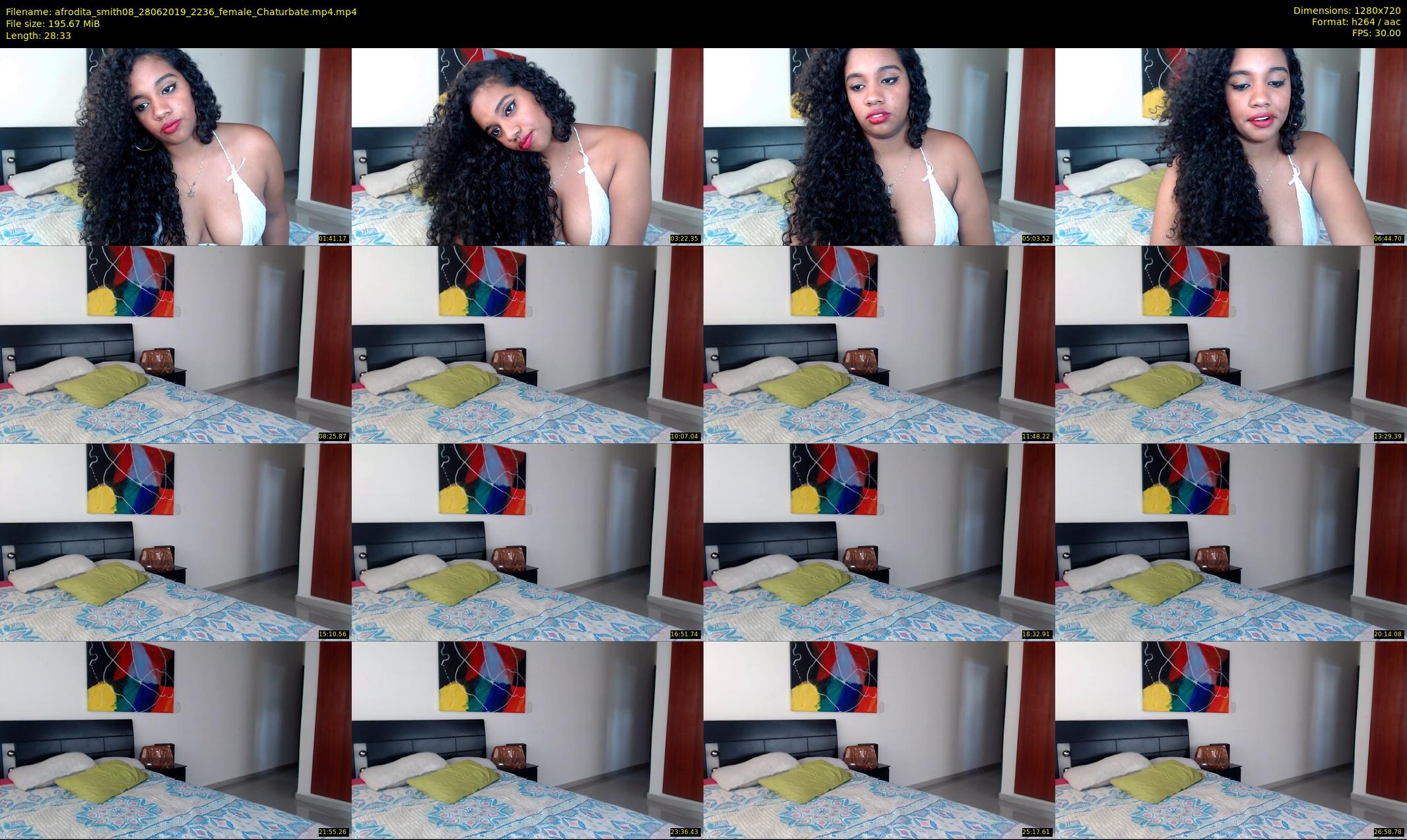 afrodita_smith08 — 29 minute Chaturbate female cam show recording, 720p, Jun 28, 2019