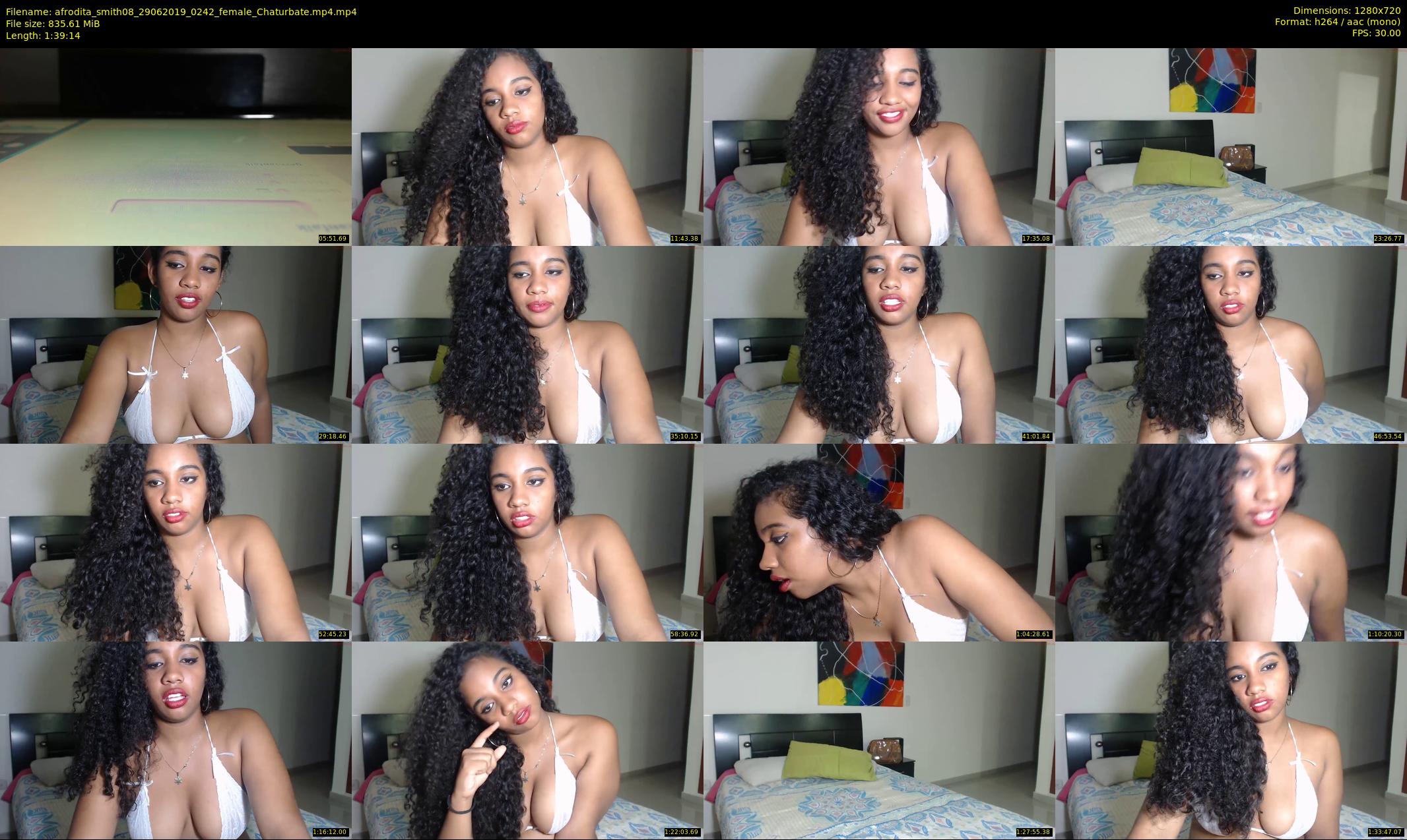 afrodita_smith08 — 100 minute Chaturbate female cam show recording, 720p, Jun 29, 2019