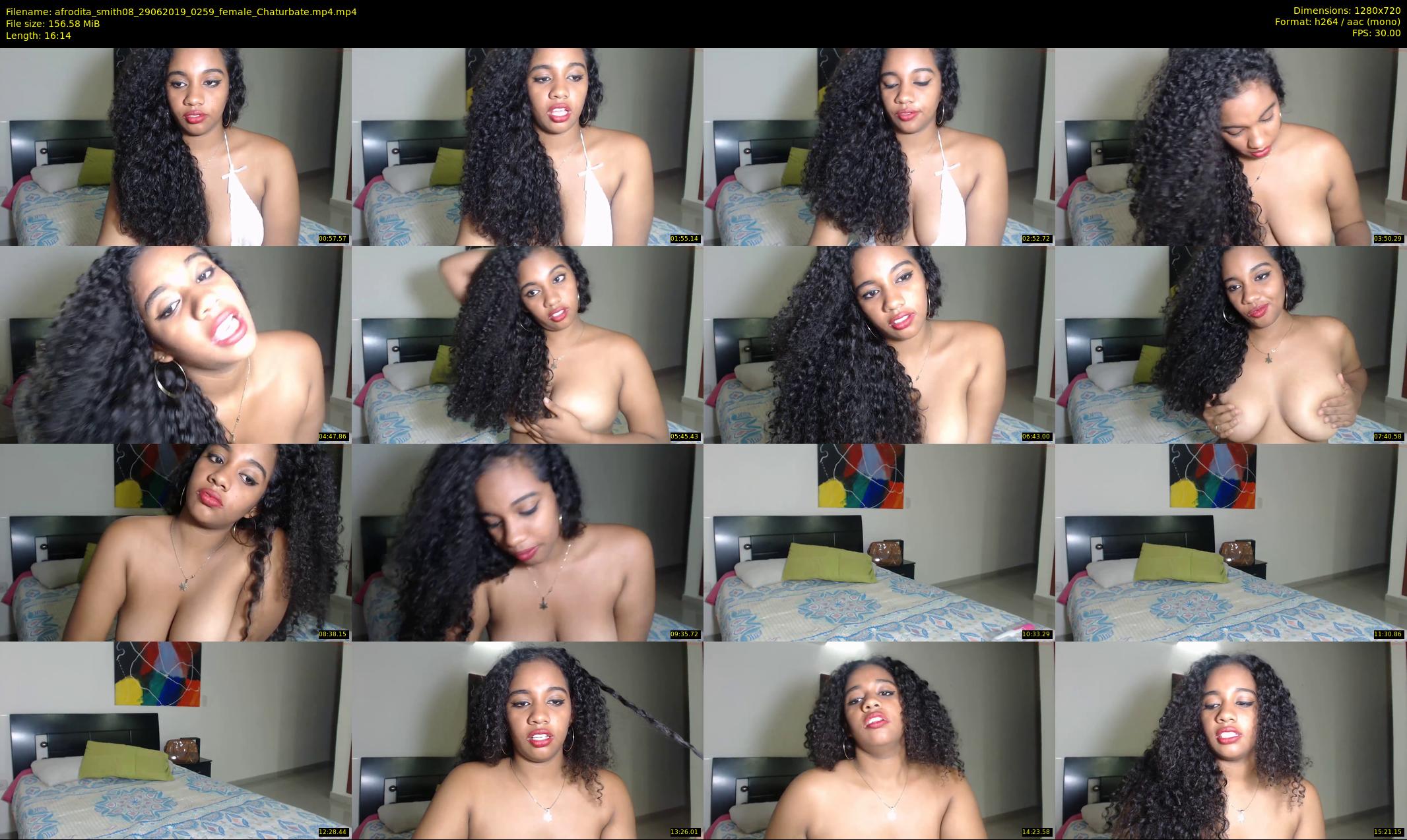 afrodita_smith08 — 17 minute Chaturbate female cam show recording, 720p, Jun 29, 2019