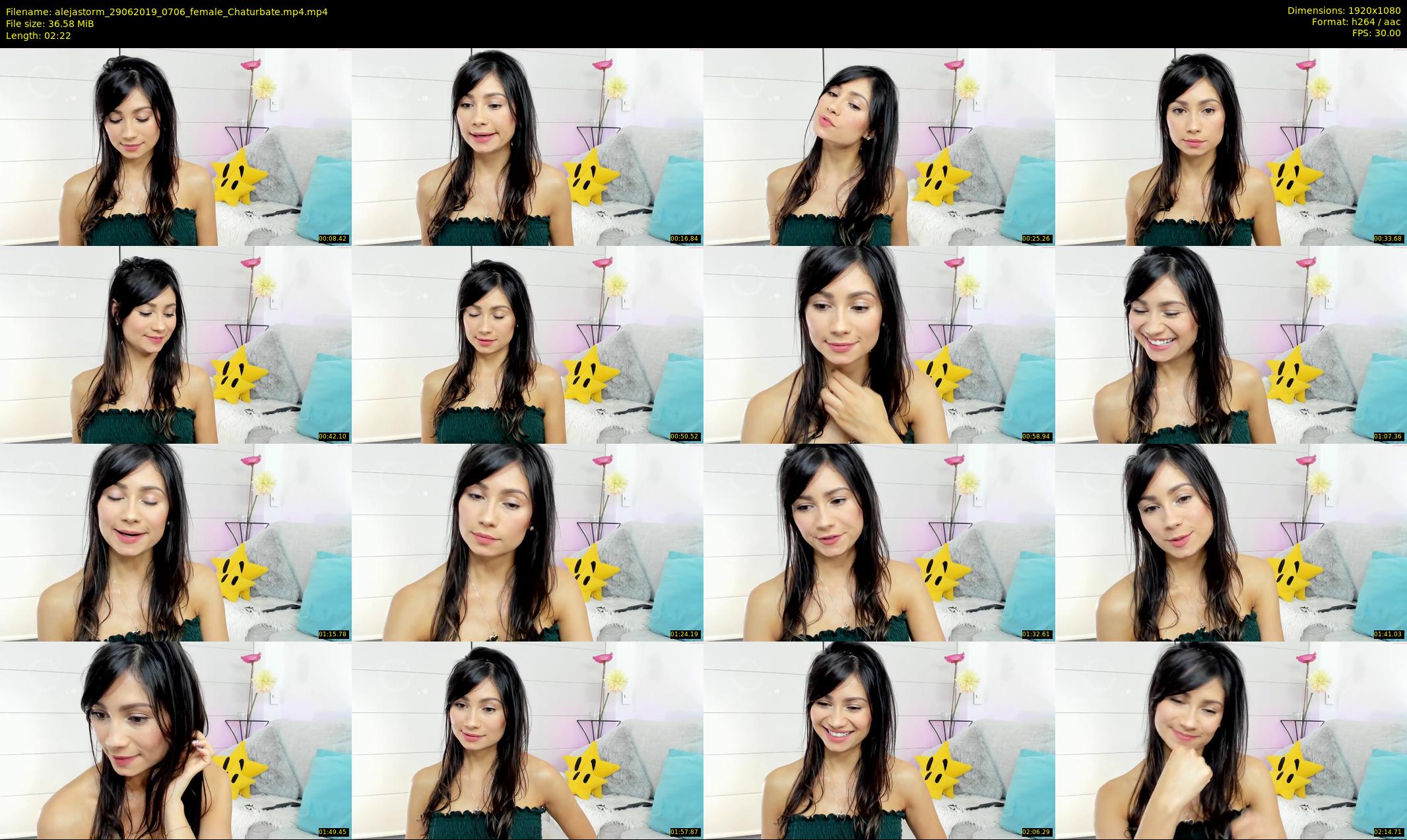 alejastorm — 3 minute Chaturbate female cam show recording, 1080p, Jun 29, 2019