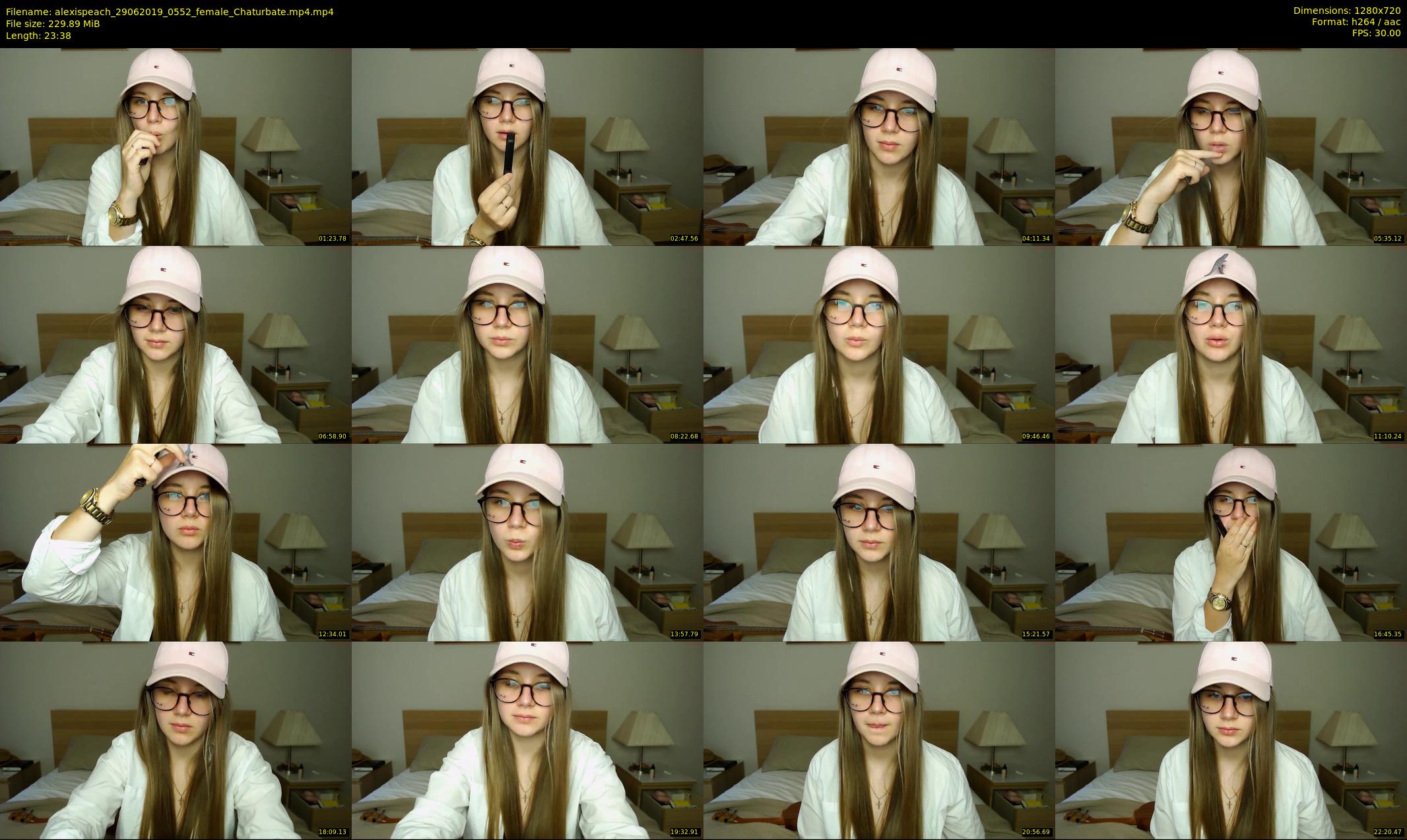 alexispeach — 24 minute Chaturbate female cam show recording, 720p, Jun 29, 2019