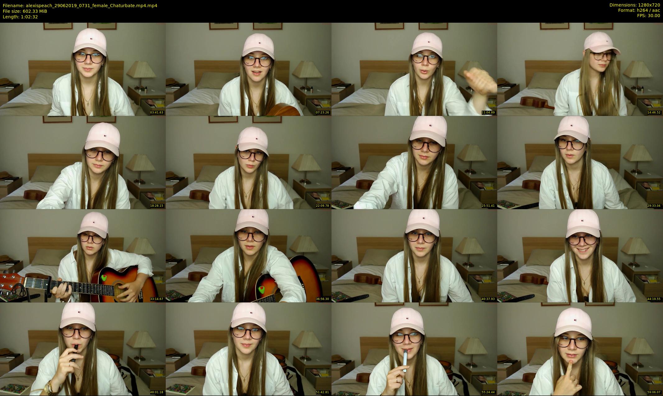 alexispeach — 63 minute Chaturbate female cam show recording, 720p, Jun 29, 2019