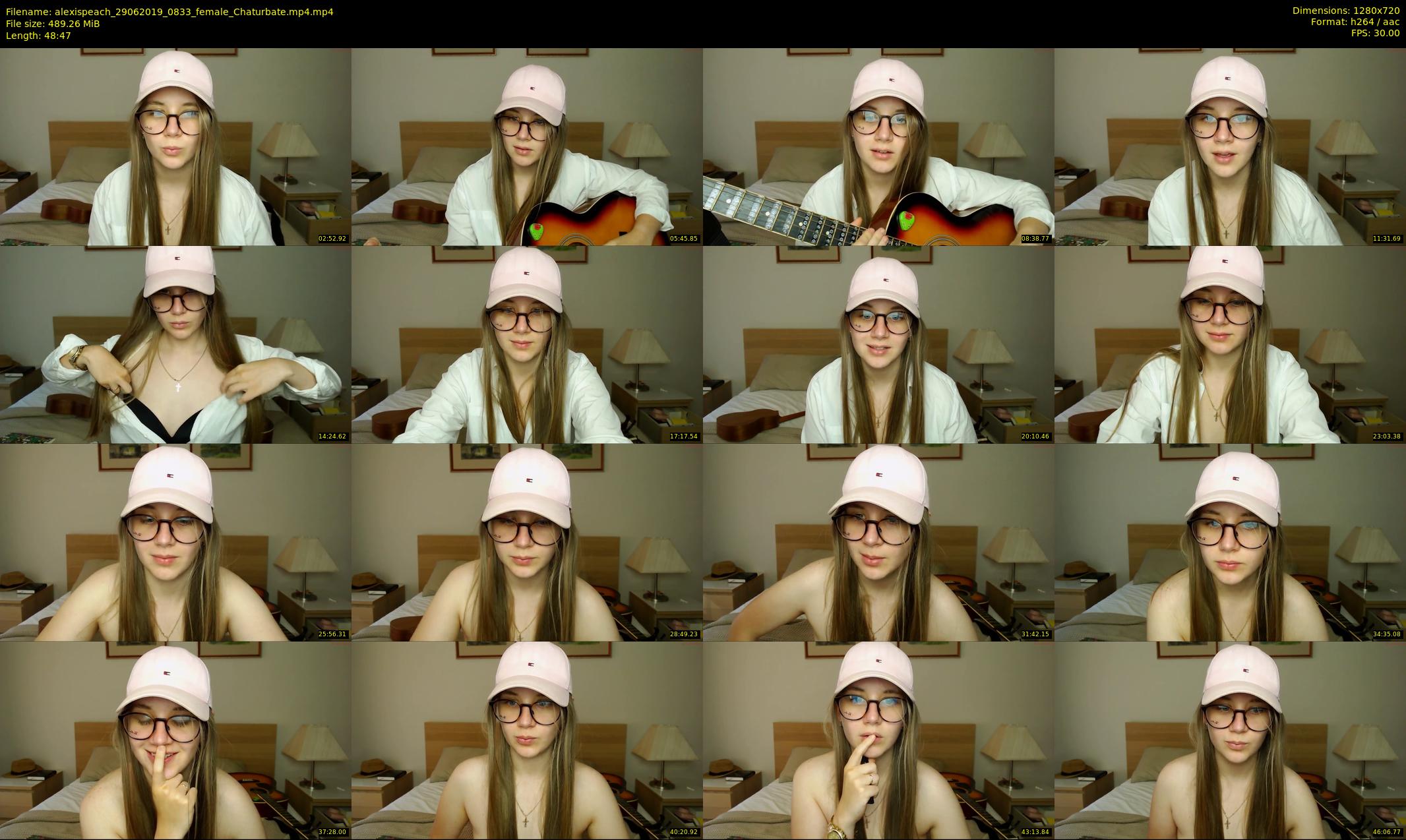 alexispeach — 49 minute Chaturbate female cam show recording, 720p, Jun 29, 2019