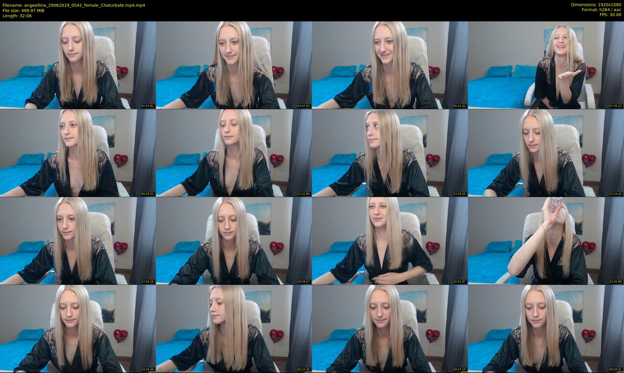 angeellina — 33 minute Chaturbate female cam show recording, 1080p, Jun 29, 2019