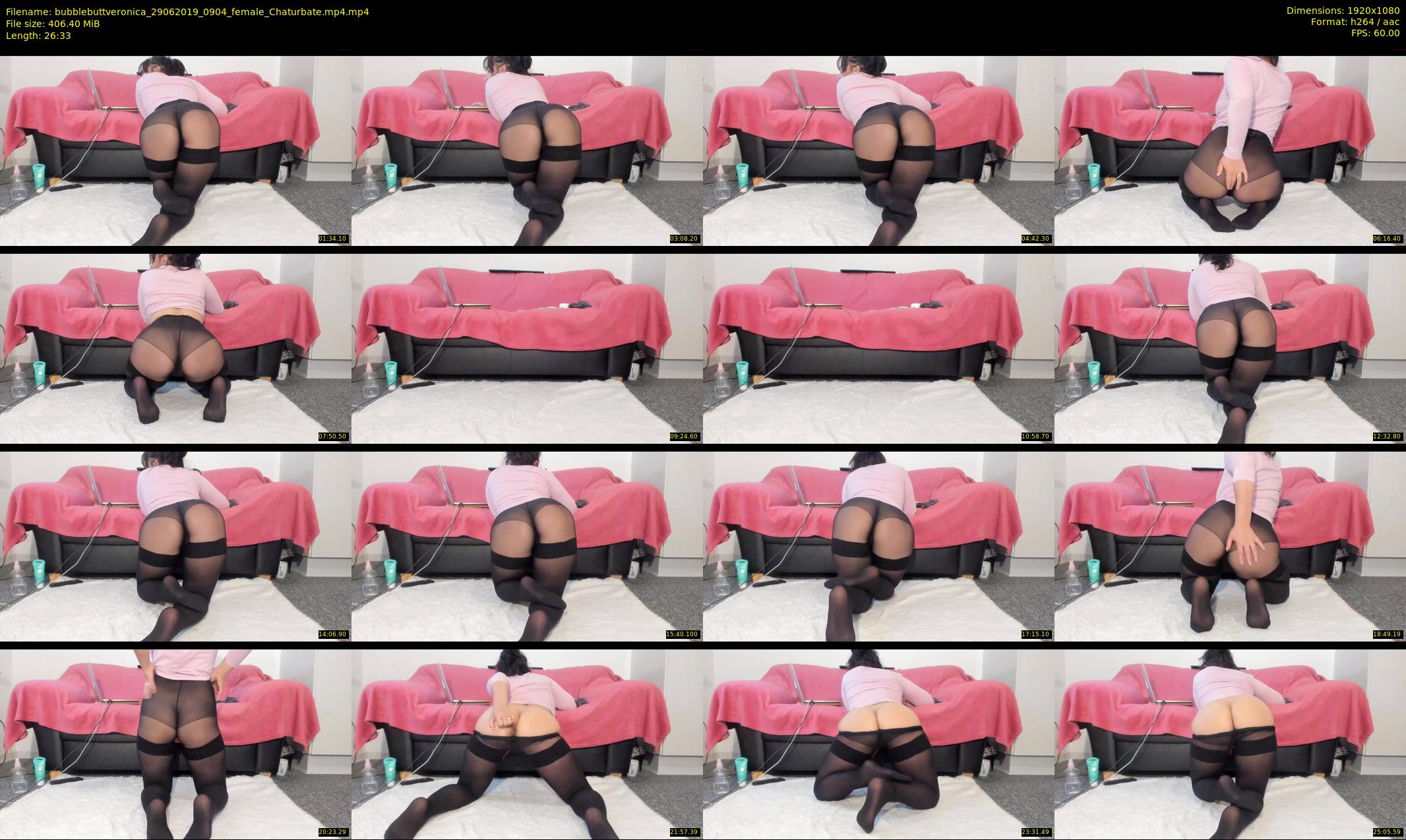 bubblebuttveronica — 27 minute Chaturbate female cam show recording, 1080p, Jun 29, 2019