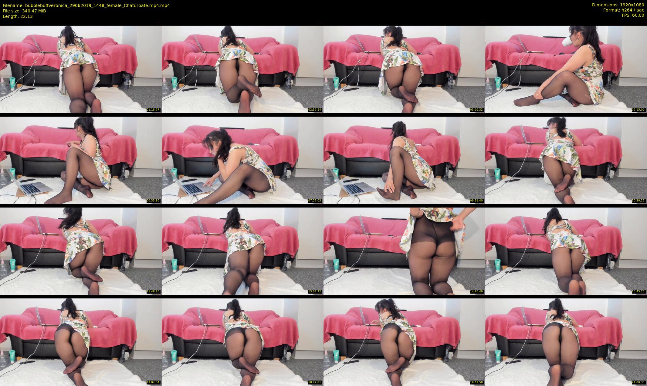 bubblebuttveronica — 23 minute Chaturbate female cam show recording, 1080p, Jun 29, 2019