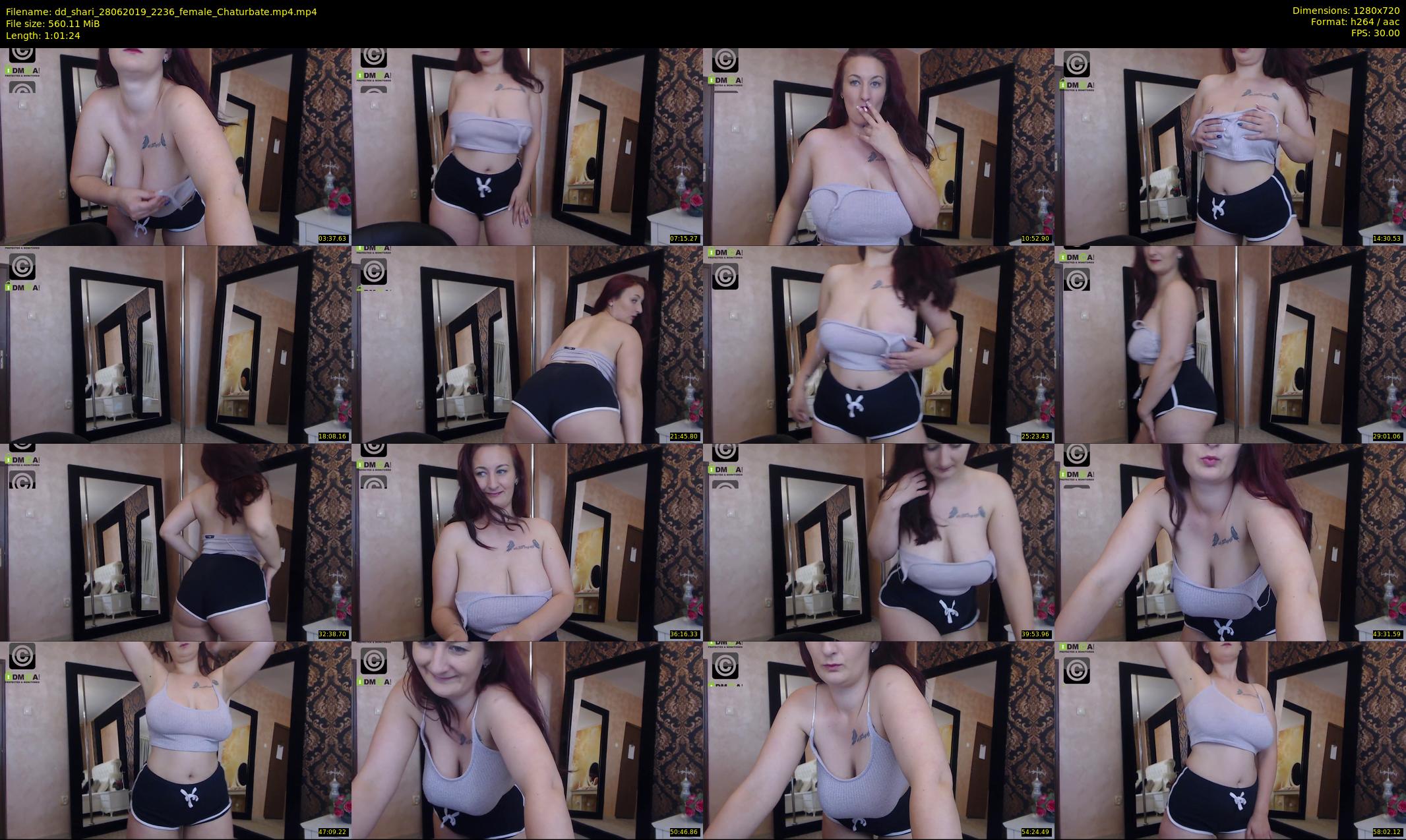dd_shari — 62 minute Chaturbate female cam show recording, 720p, Jun 28, 2019