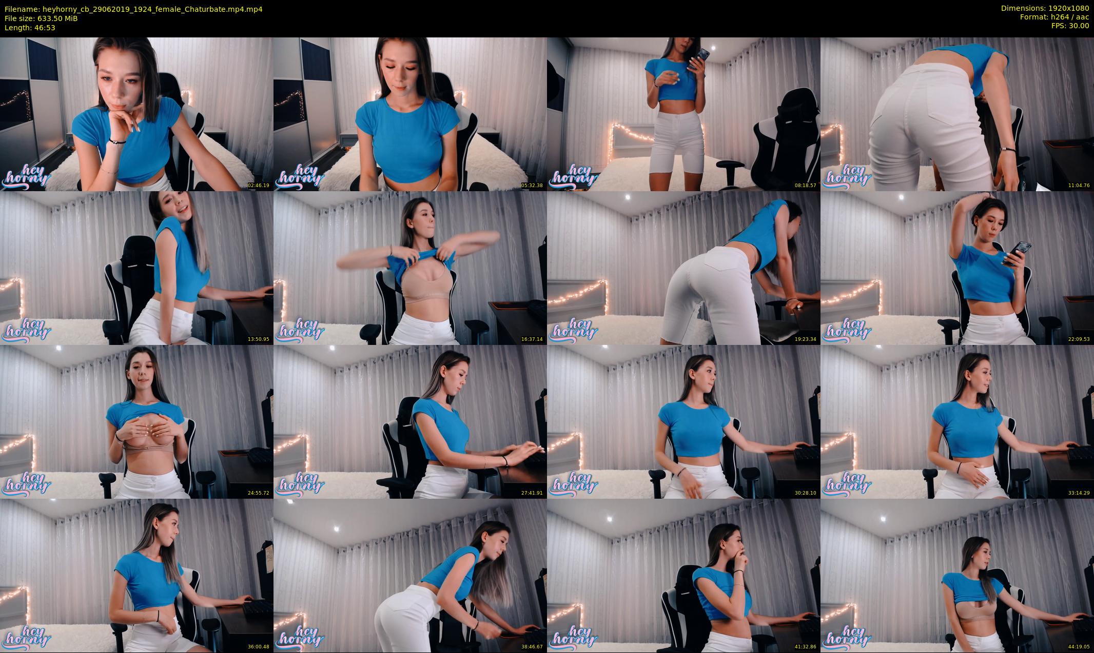 heyhorny_cb — 47 minute Chaturbate couple cam show recording, 1080p, Jun 29, 2019
