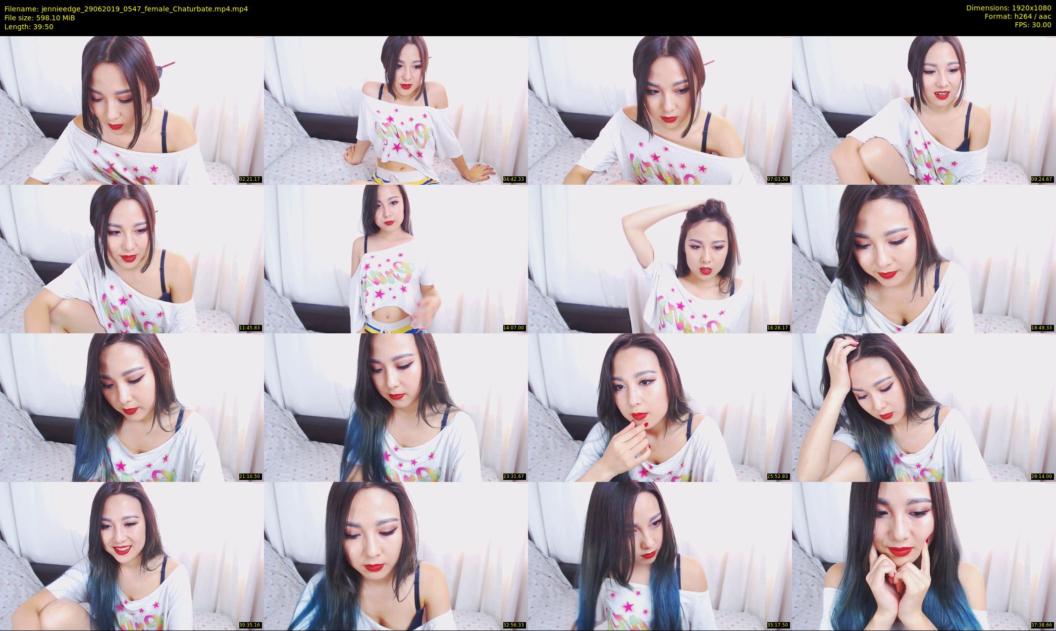 jennieedge — 40 minute Chaturbate female cam show recording, 1080p, Jun 29, 2019
