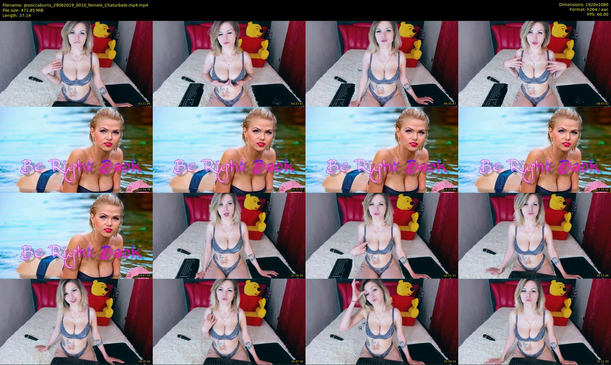 jessiccaburns — 38 minute Chaturbate female cam show recording, 1080p, Jun 29, 2019