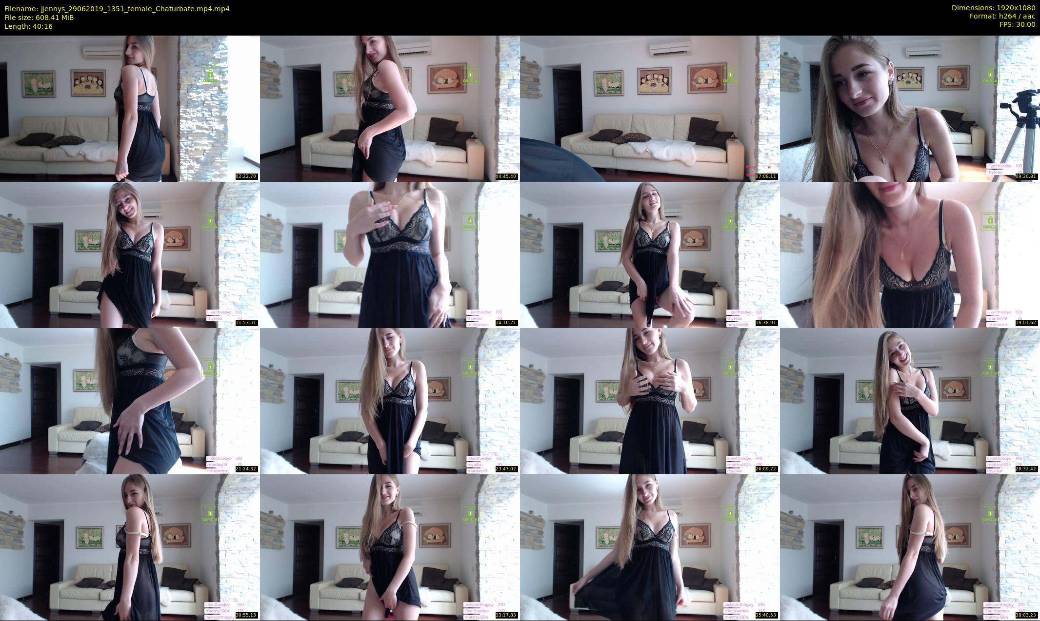 jjennys — 41 minute Chaturbate female cam show recording, 1080p, Jun 29, 2019