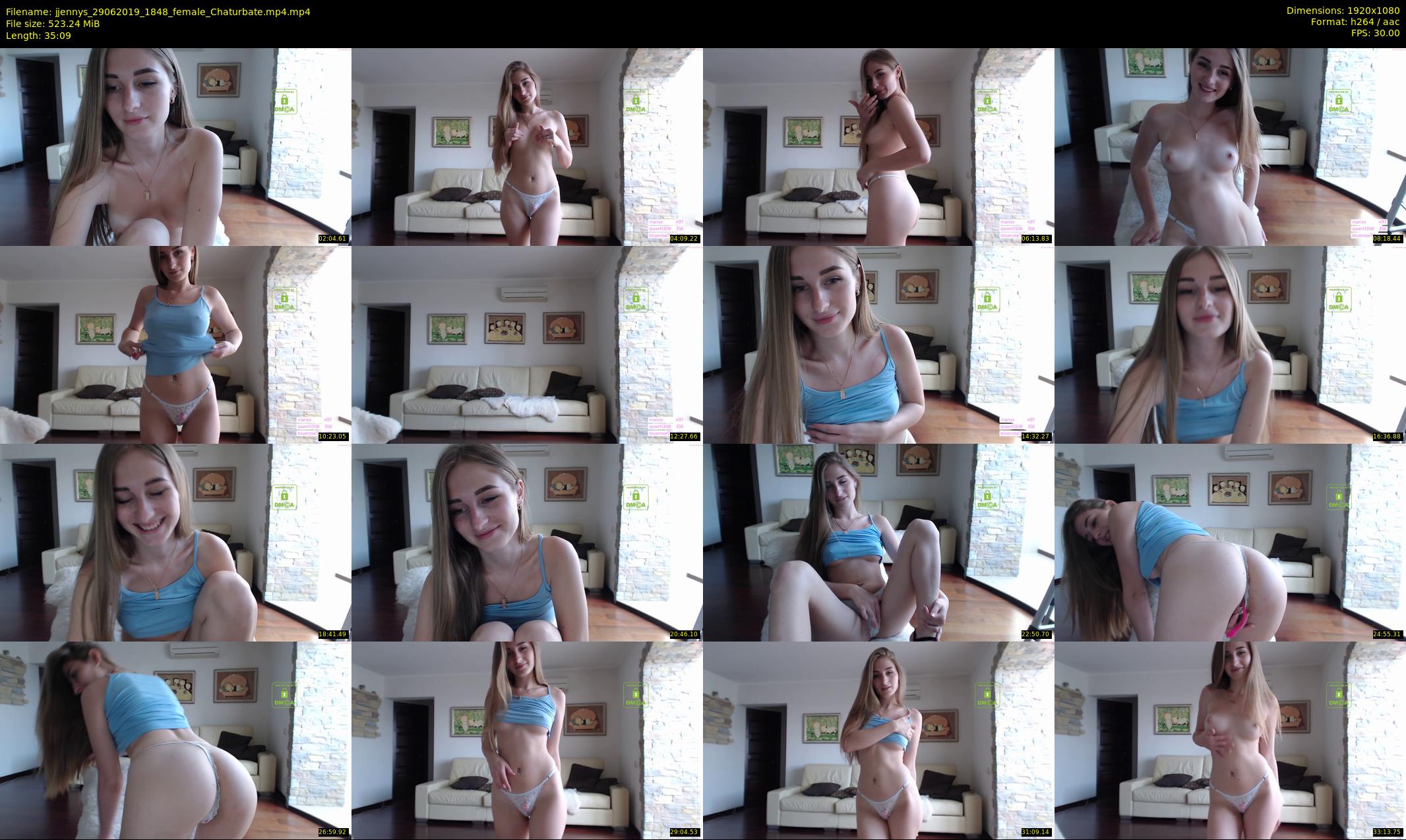 jjennys — 36 minute Chaturbate female cam show recording, 1080p, Jun 29, 2019