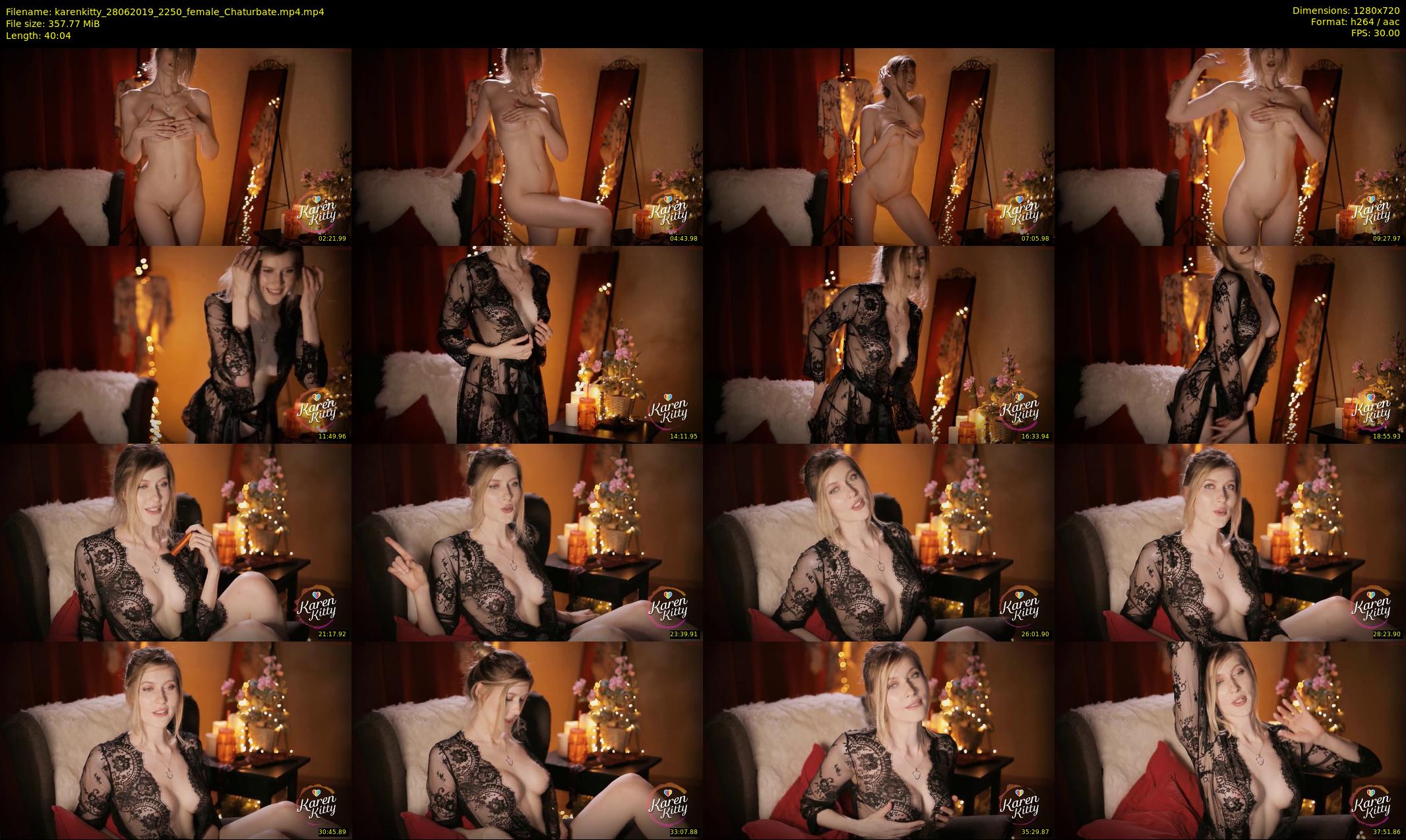 karenkitty — 41 minute Chaturbate female cam show recording, 720p, Jun 28, 2019