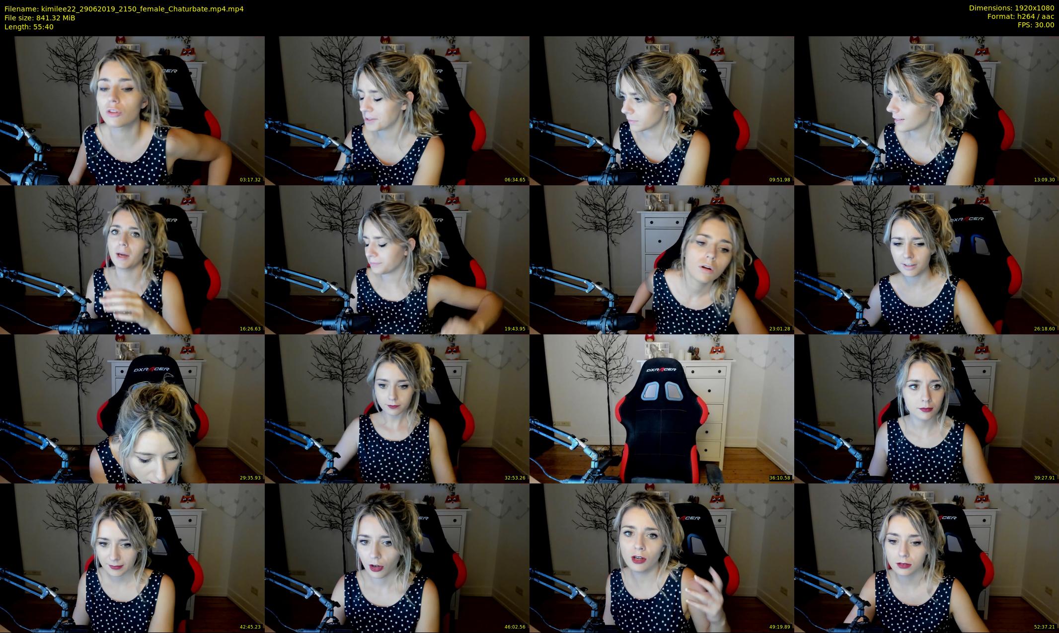 kimilee22 — 56 minute Chaturbate female cam show recording, 1080p, Jun 29, 2019