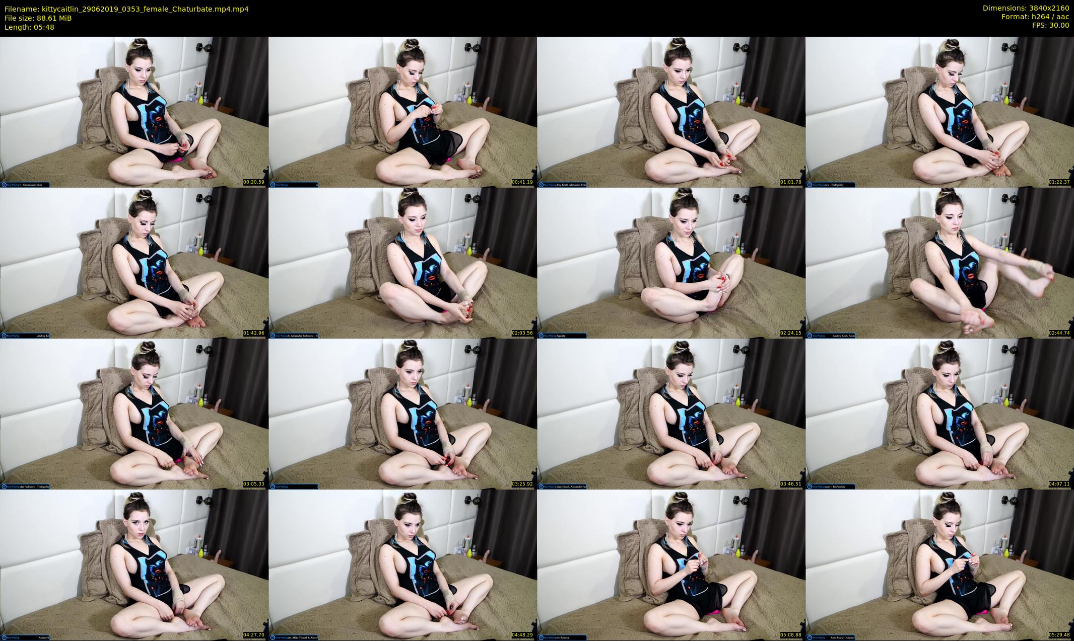 kittycaitlin — 6 minute Chaturbate female cam show recording, 4K, Jun 29, 2019