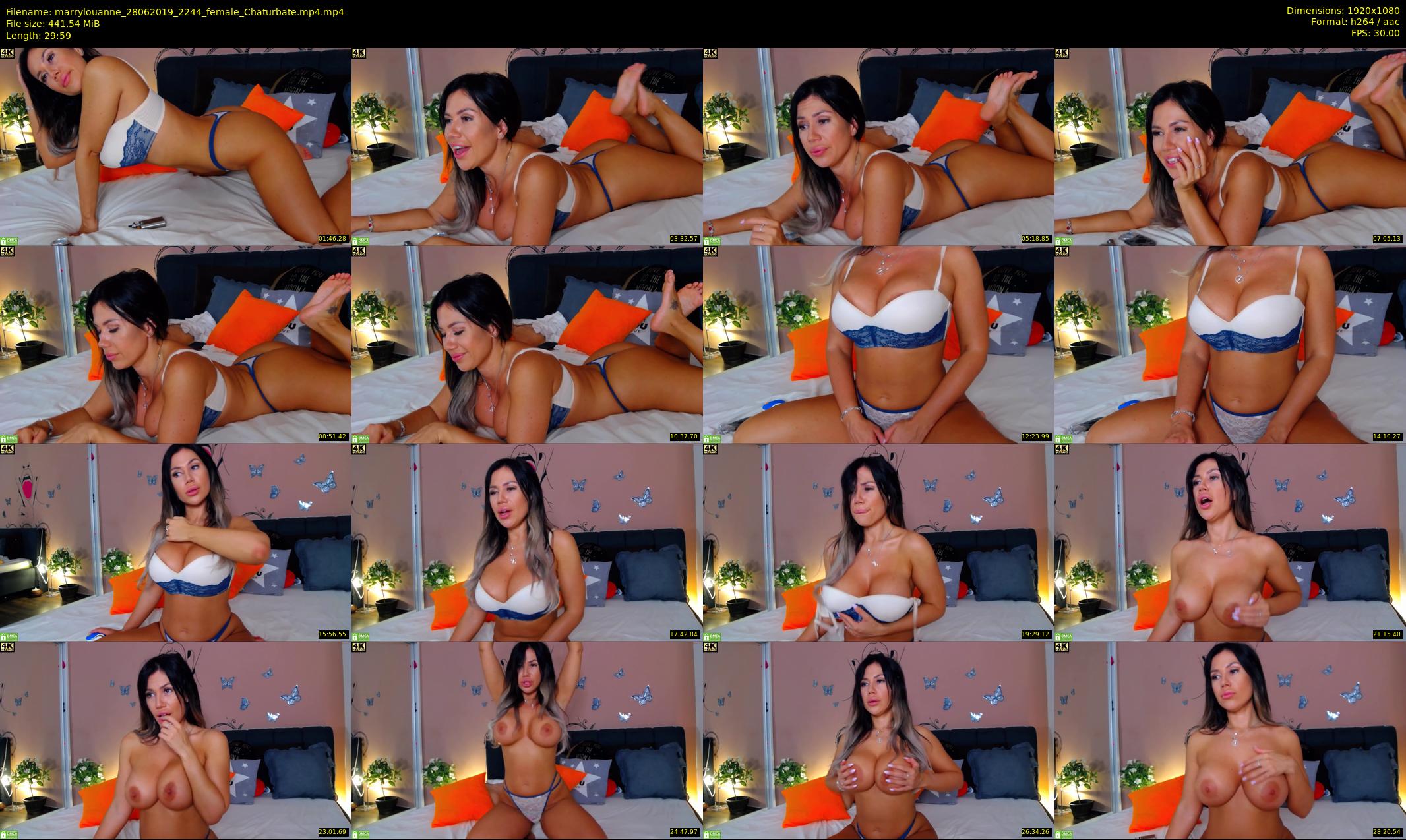 marrylouanne — 30 minute Chaturbate female cam show recording, 1080p, Jun 28, 2019