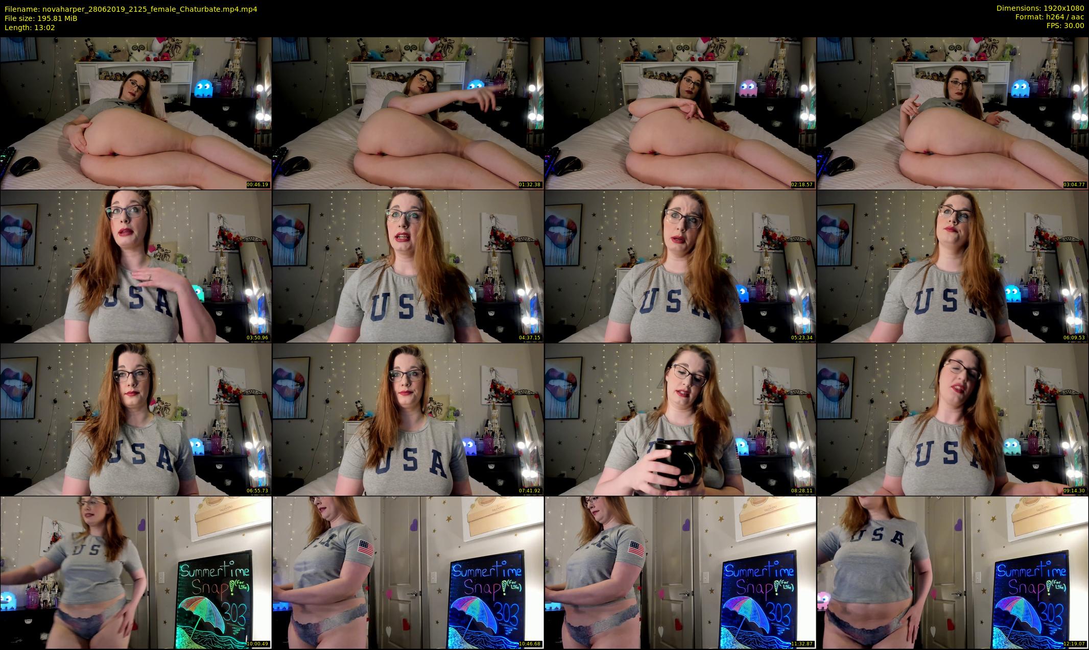 novaharper — 14 minute Chaturbate female cam show recording, 1080p, Jun 28, 2019