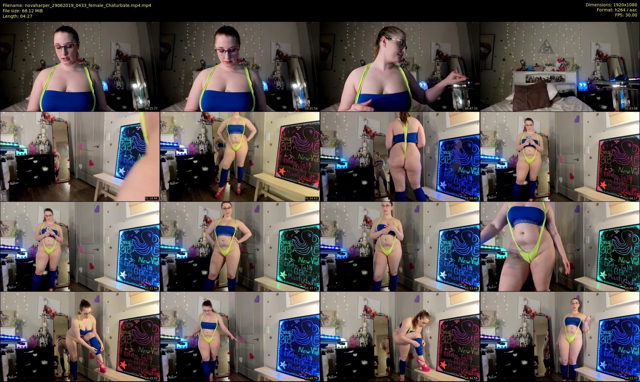 novaharper — 5 minute Chaturbate female cam show recording, 1080p, Jun 29, 2019