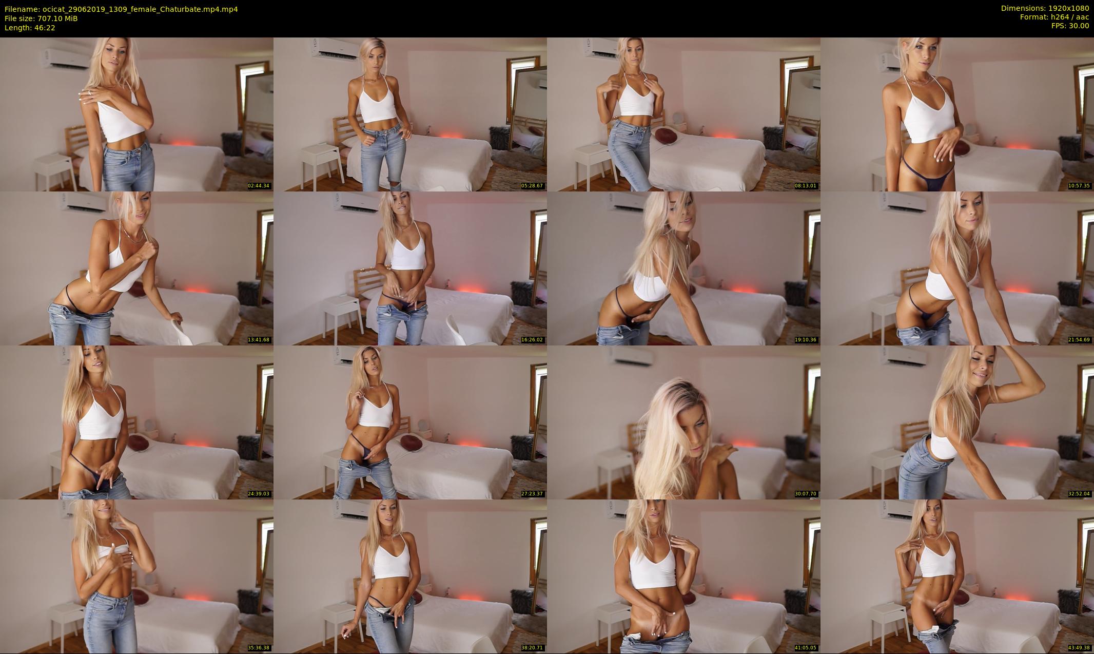 ocicat — 47 minute Chaturbate female cam show recording, 1080p, Jun 29, 2019