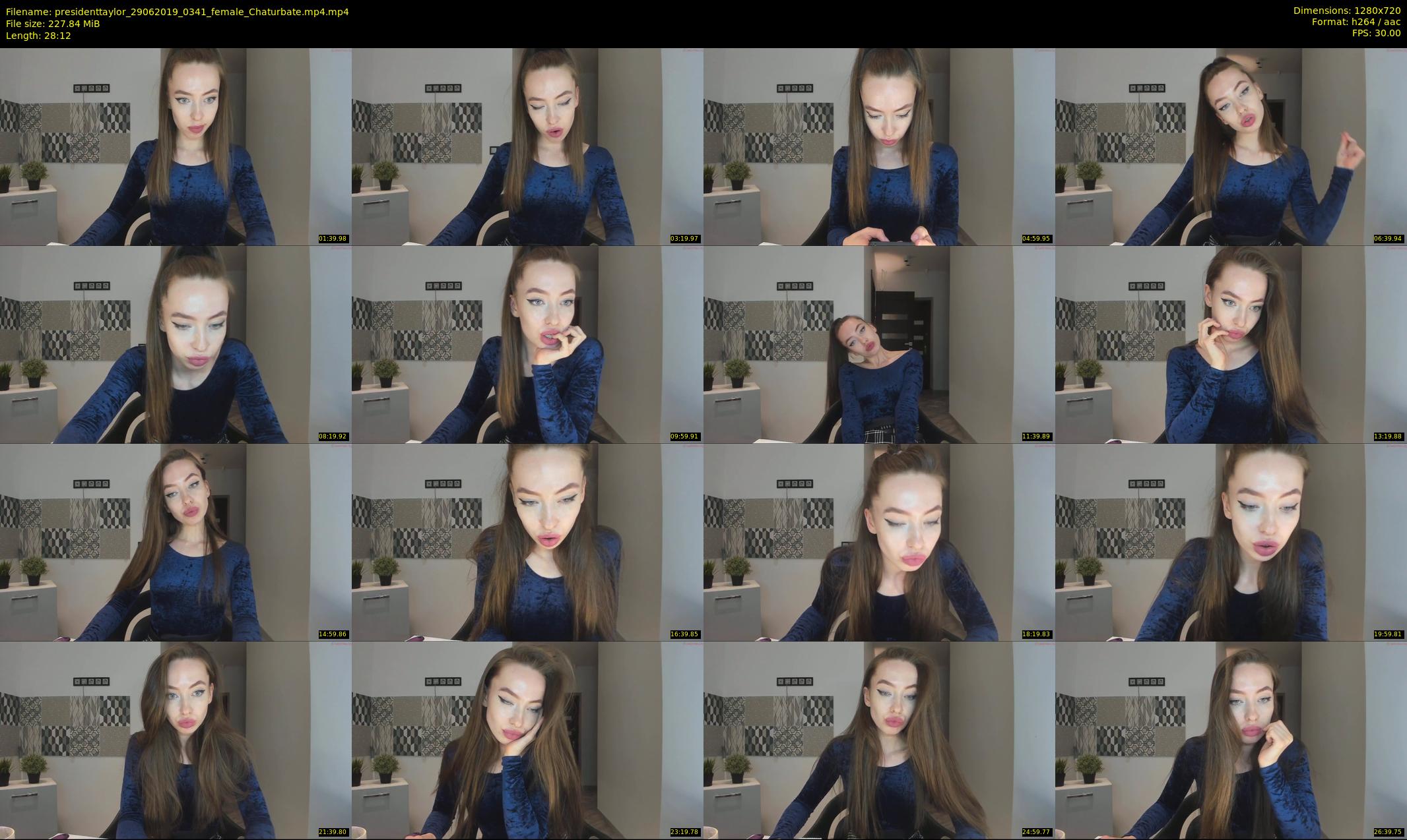 presidenttaylor — 29 minute Chaturbate female cam show recording, 720p, Jun 29, 2019