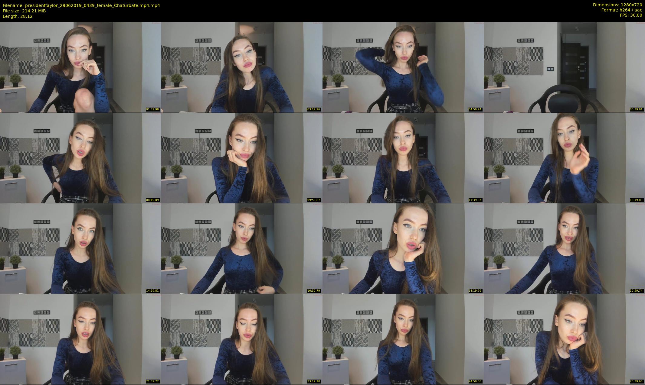 presidenttaylor — 29 minute Chaturbate female cam show recording, 720p, Jun 29, 2019