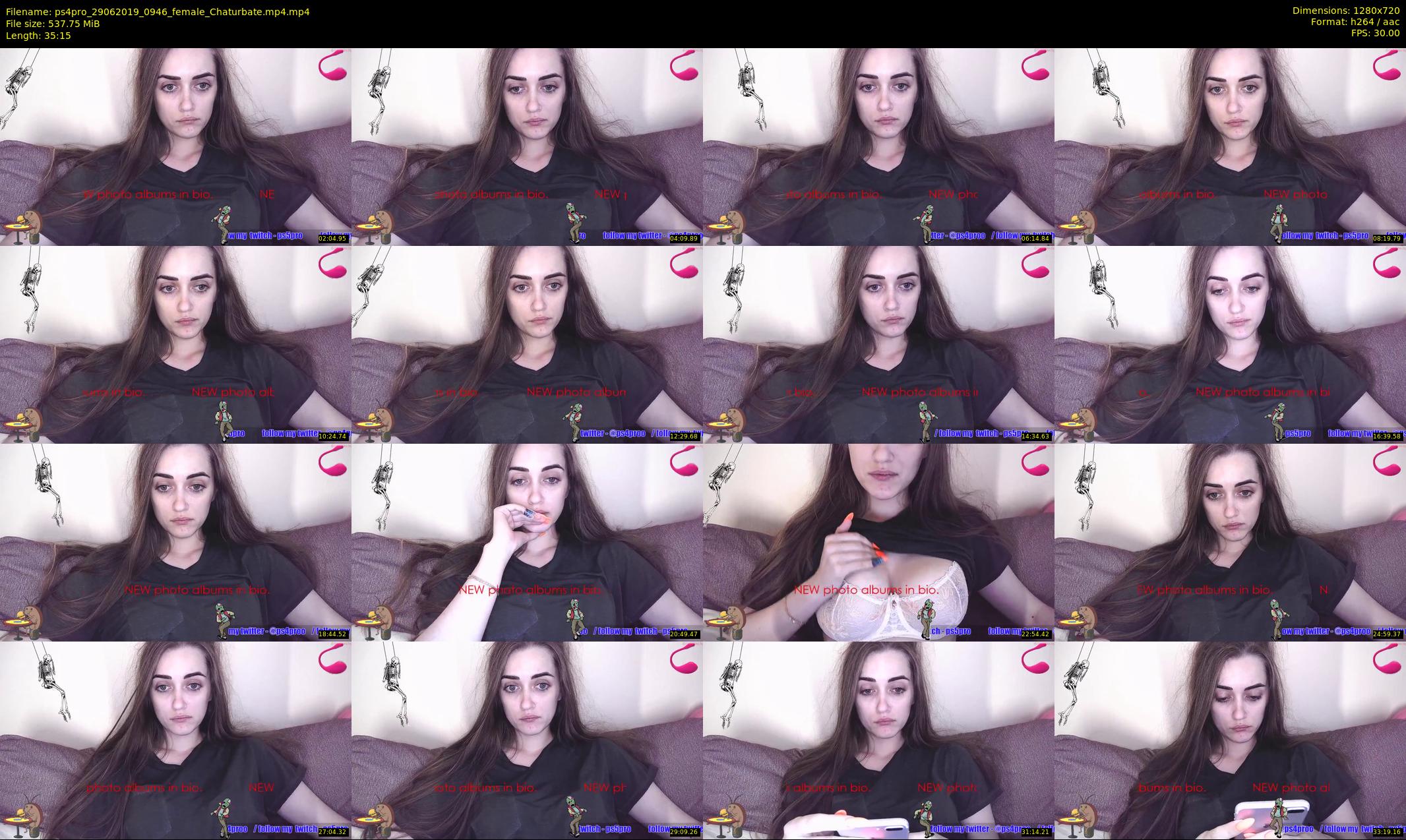 ps4pro — 36 minute Chaturbate female cam show recording, 720p, Jun 29, 2019