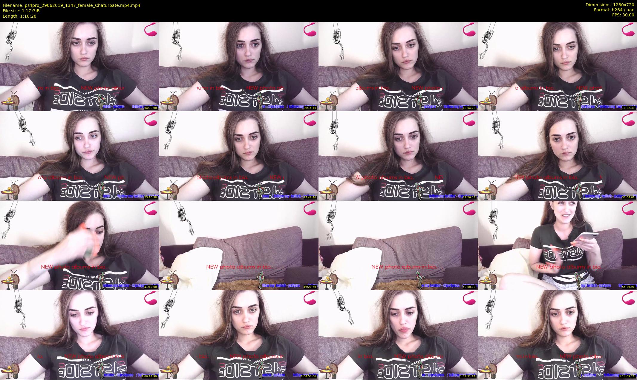 ps4pro — 79 minute Chaturbate female cam show recording, 720p, Jun 29, 2019