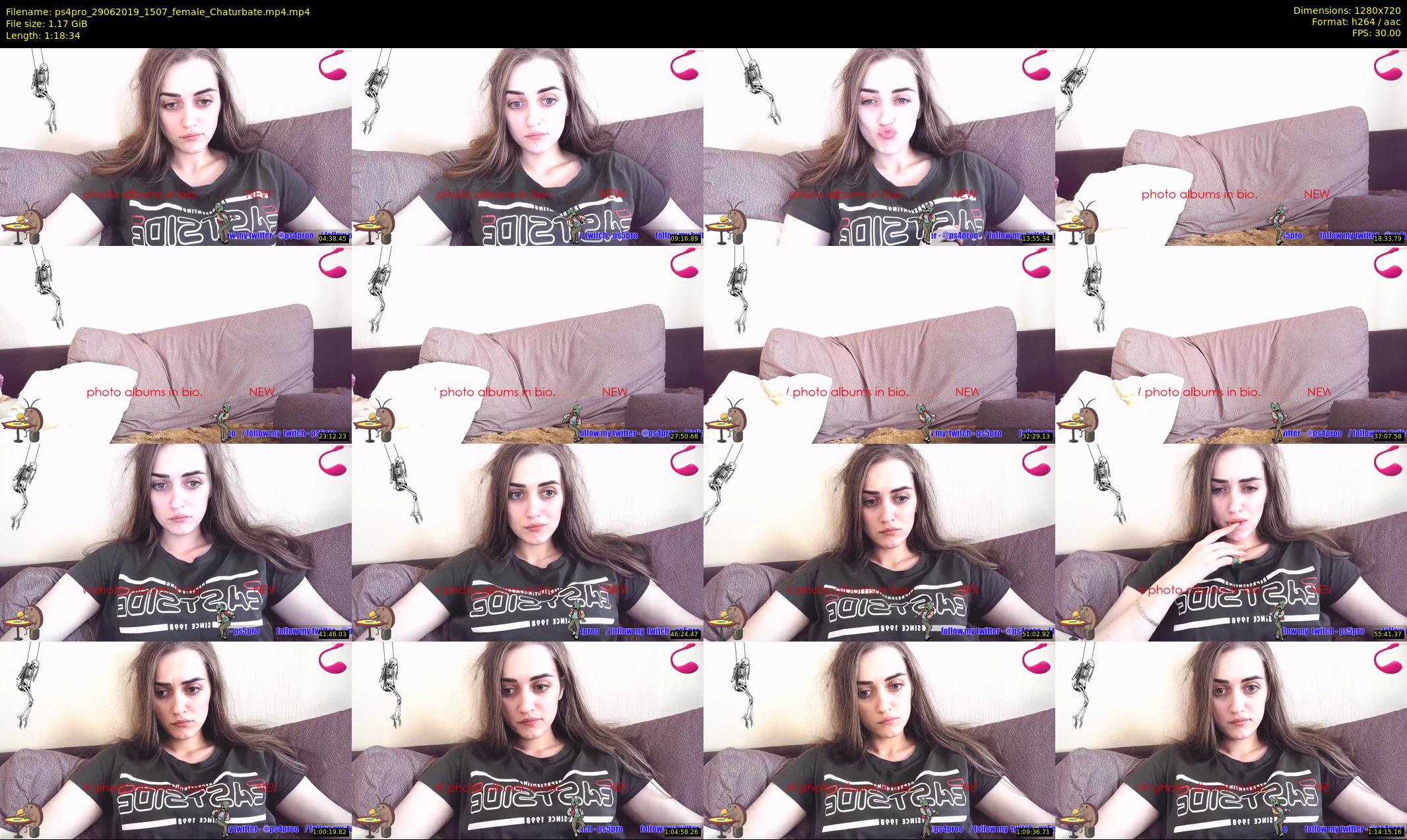 ps4pro — 79 minute Chaturbate female cam show recording, 720p, Jun 29, 2019