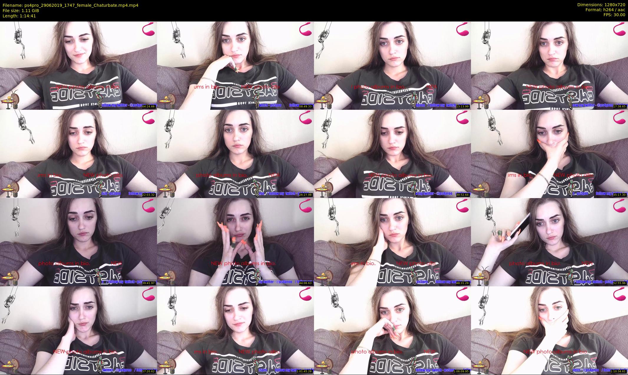 ps4pro — 75 minute Chaturbate female cam show recording, 720p, Jun 29, 2019