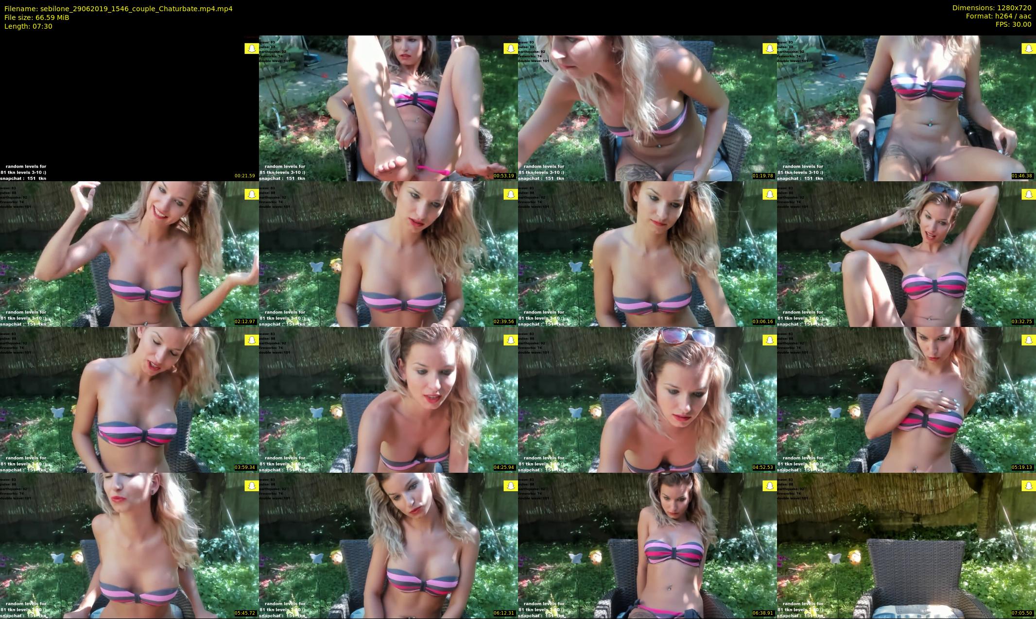 sebilone — 8 minute Chaturbate couple cam show recording, 720p, Jun 29, 2019