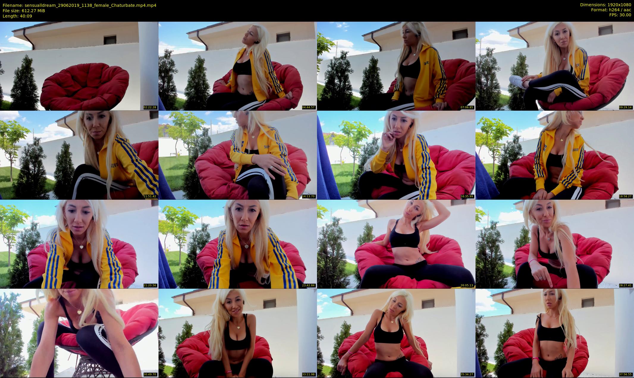 sensualldream — 41 minute Chaturbate female cam show recording, 1080p, Jun 29, 2019