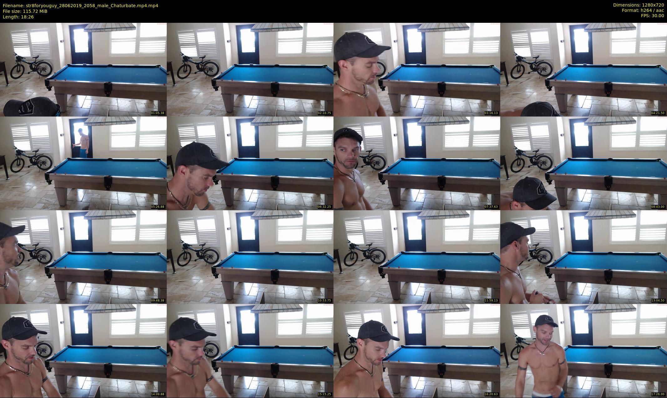 str8foryouguy — 19 minute Chaturbate male cam show recording, 720p, Jun 28, 2019