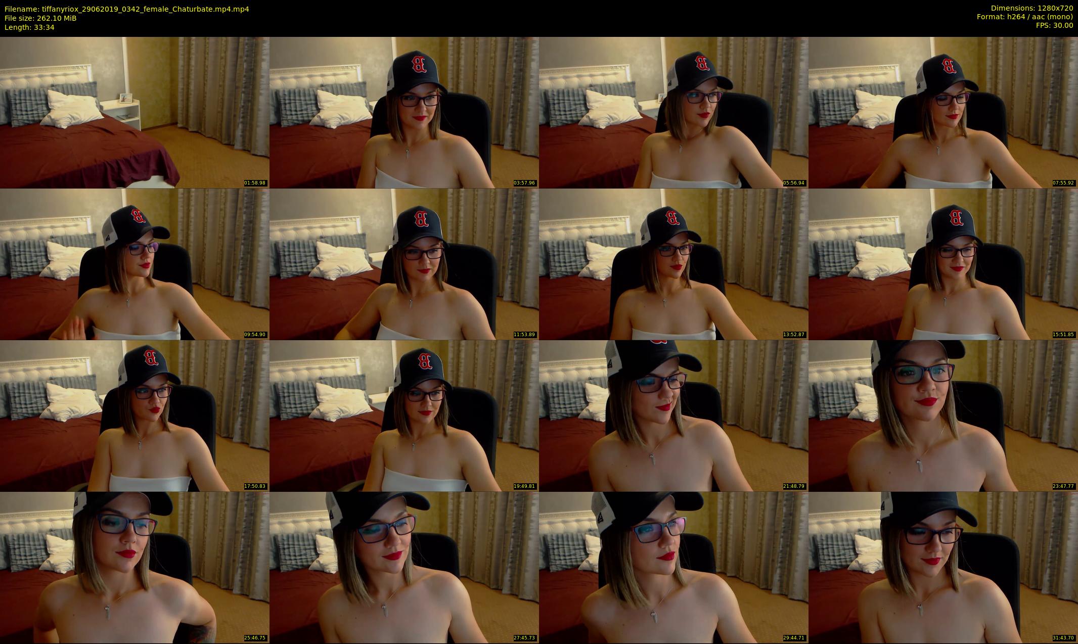 tiffanyriox — 34 minute Chaturbate female cam show recording, 720p, Jun 29, 2019