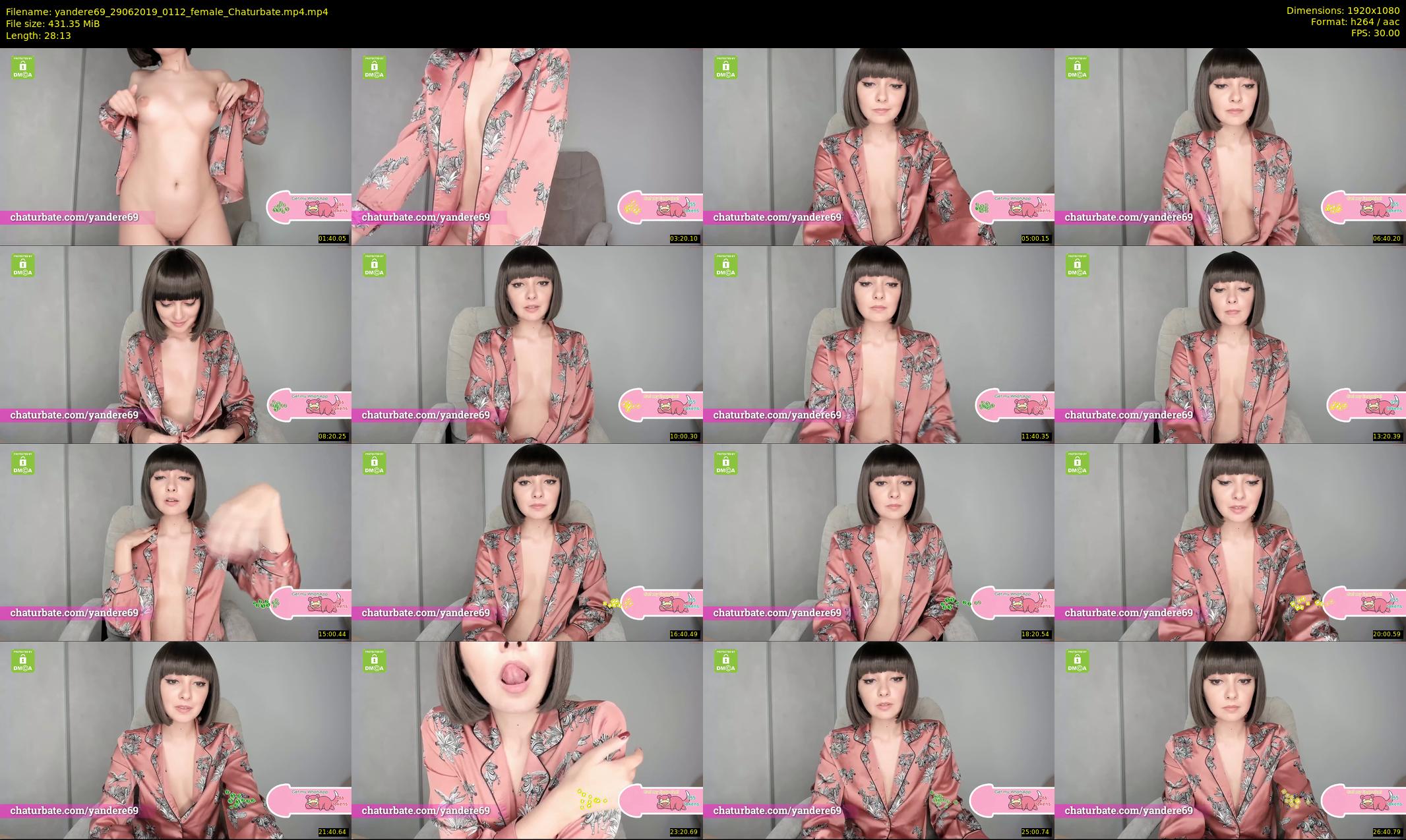yandere69 — 29 minute Chaturbate female cam show recording, 1080p, Jun 29, 2019