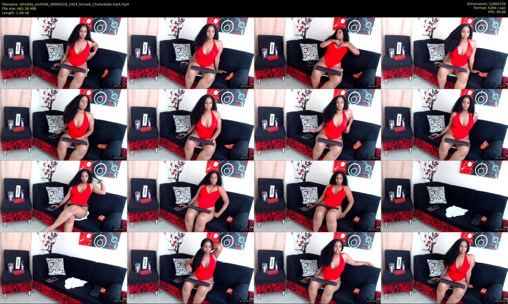 afrodita_smith08 — 91 minute Chaturbate female cam show recording, 720p, Jun 30, 2019