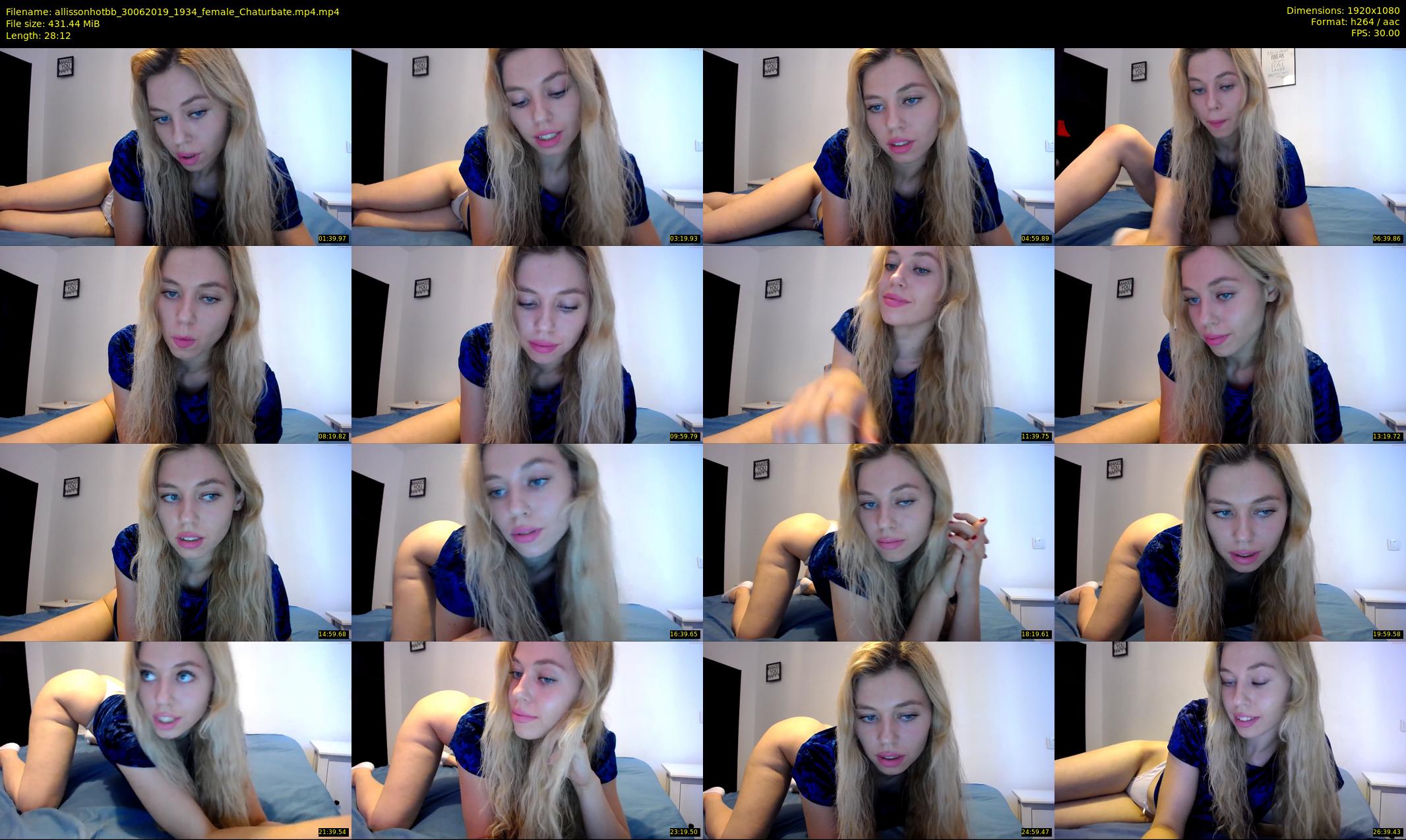 allissonhotbb — 29 minute Chaturbate female cam show recording, 1080p, Jun 30, 2019