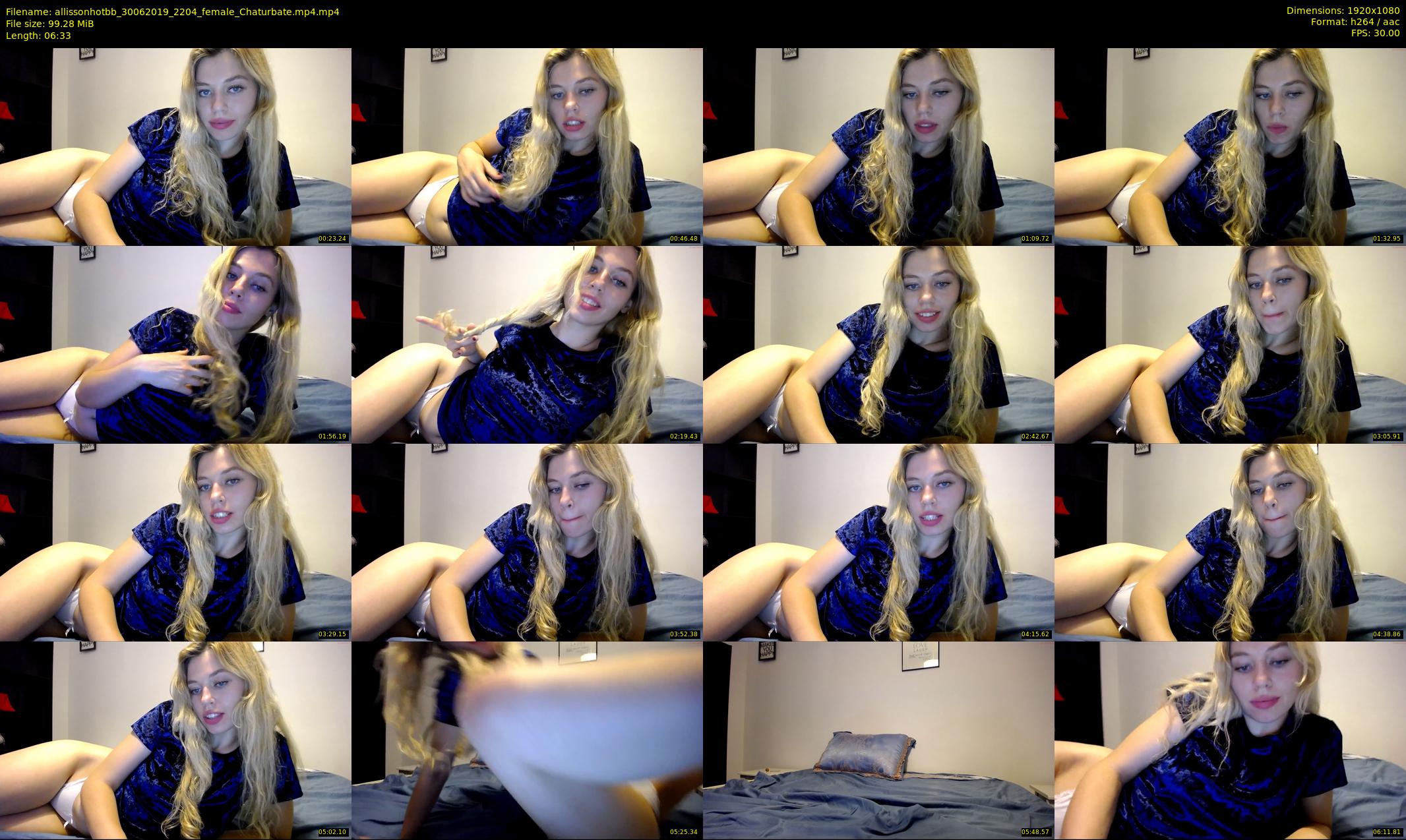 allissonhotbb — 7 minute Chaturbate female cam show recording, 1080p, Jun 30, 2019