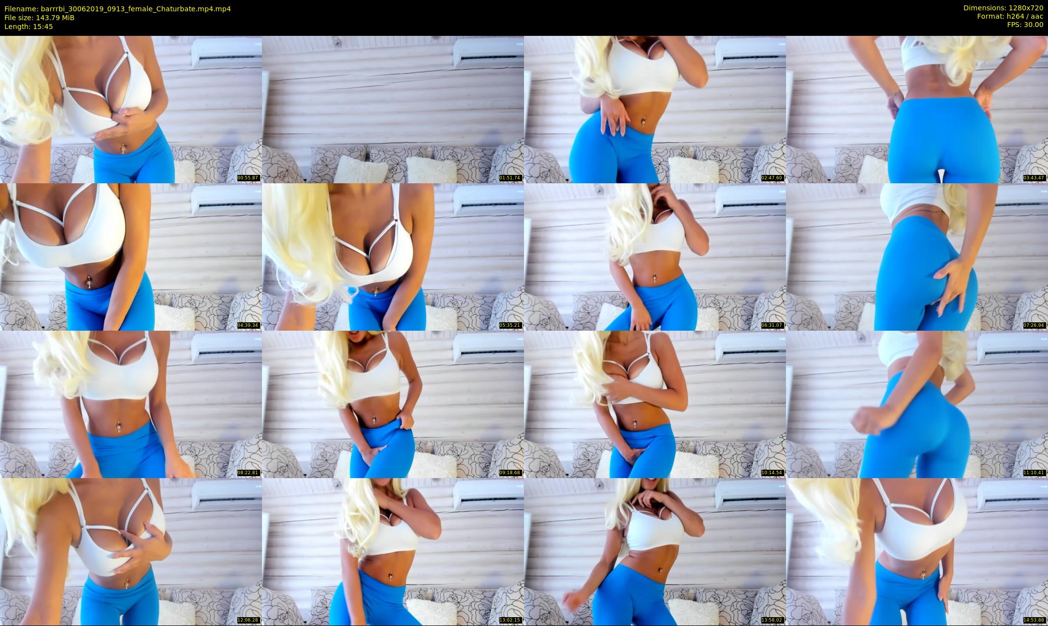 barrrbi — 16 minute Chaturbate female cam show recording, 720p, Jun 30, 2019
