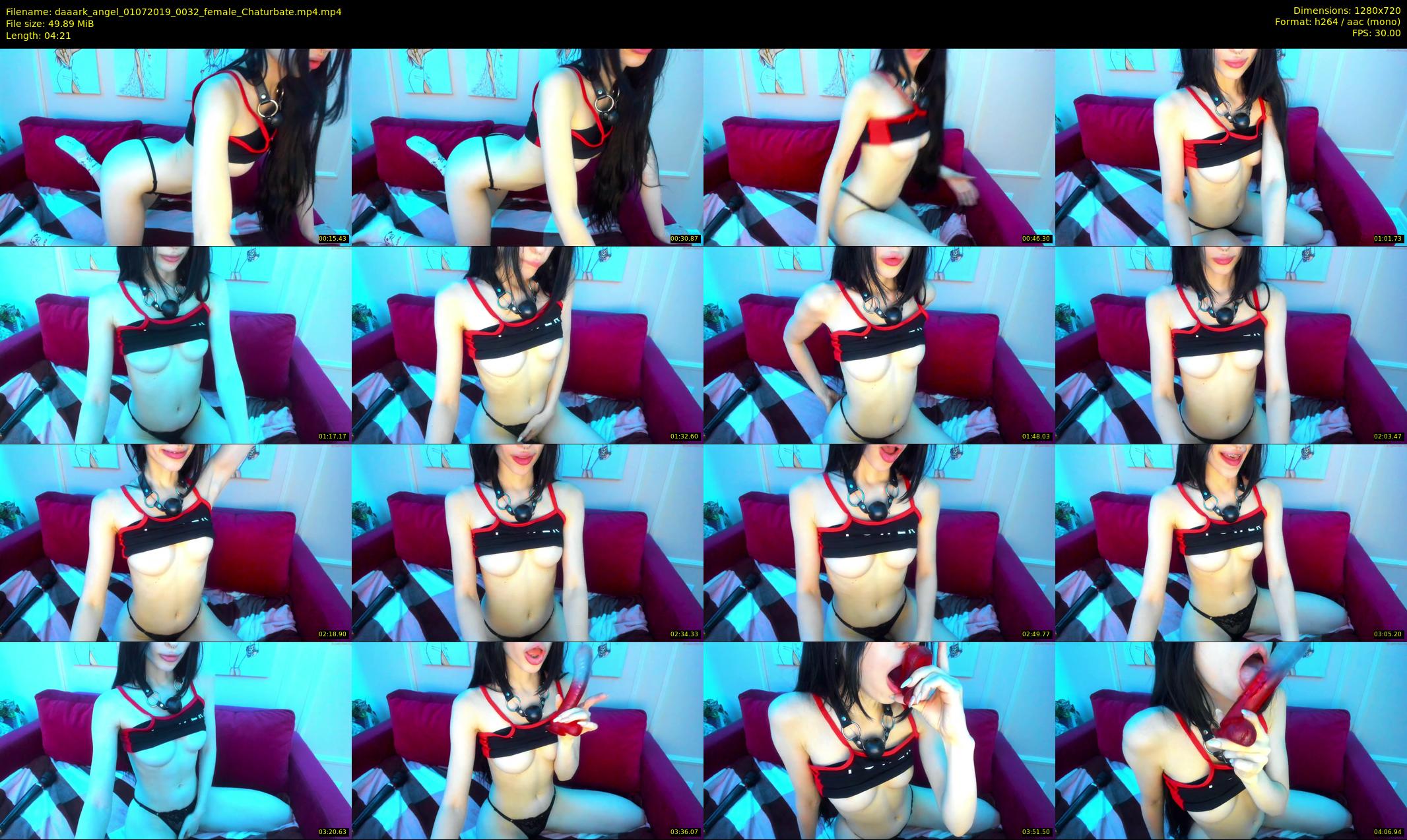 daaark_angel — 5 minute Chaturbate female cam show recording, 720p, Jul 1, 2019
