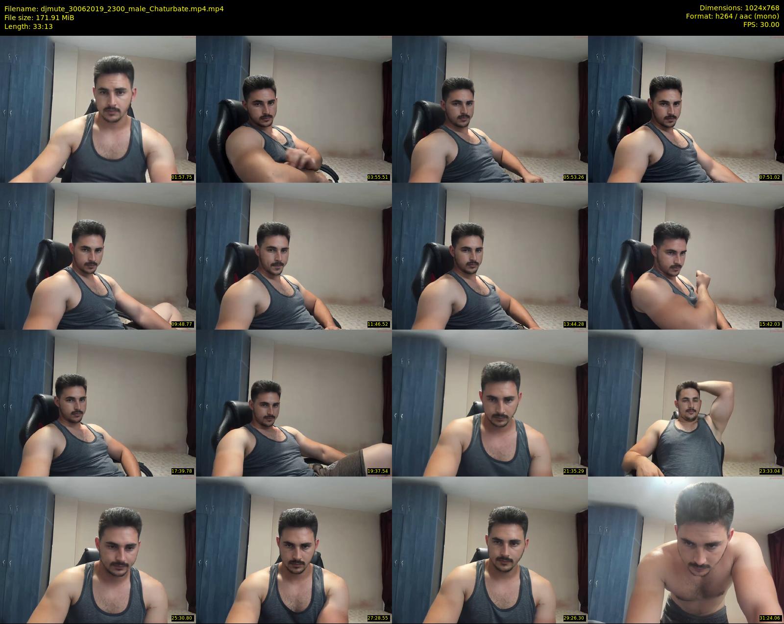 djmute — 34 minute Chaturbate male cam show recording, 720p, Jun 30, 2019