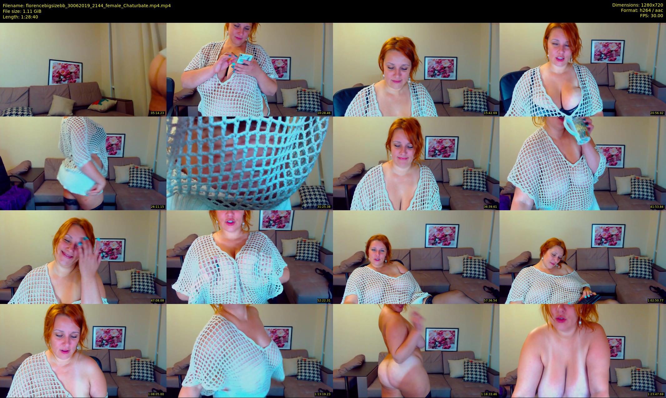 florencebigsizebb — 89 minute Chaturbate female cam show recording, 720p, Jun 30, 2019