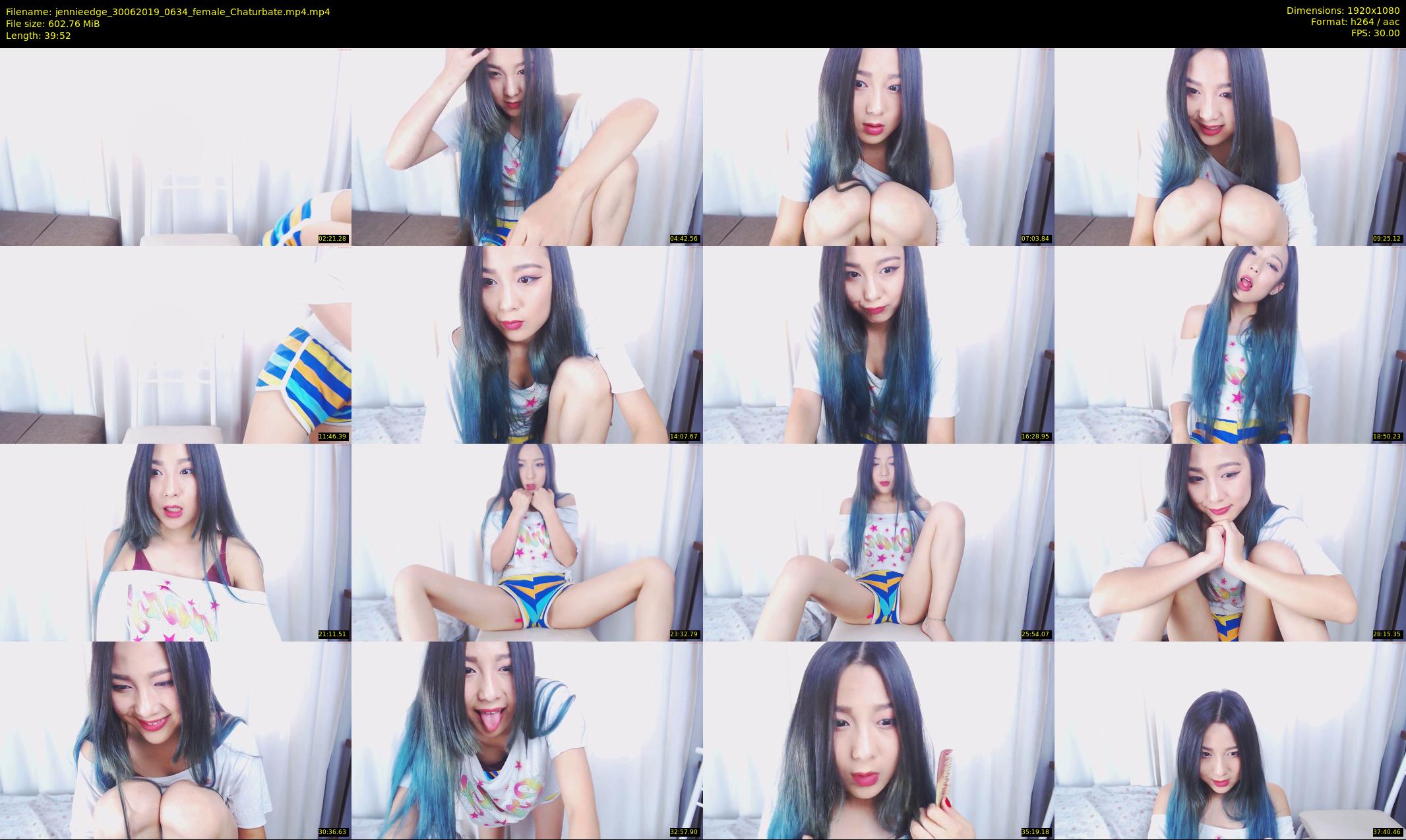 jennieedge — 40 minute Chaturbate female cam show recording, 1080p, Jun 30, 2019
